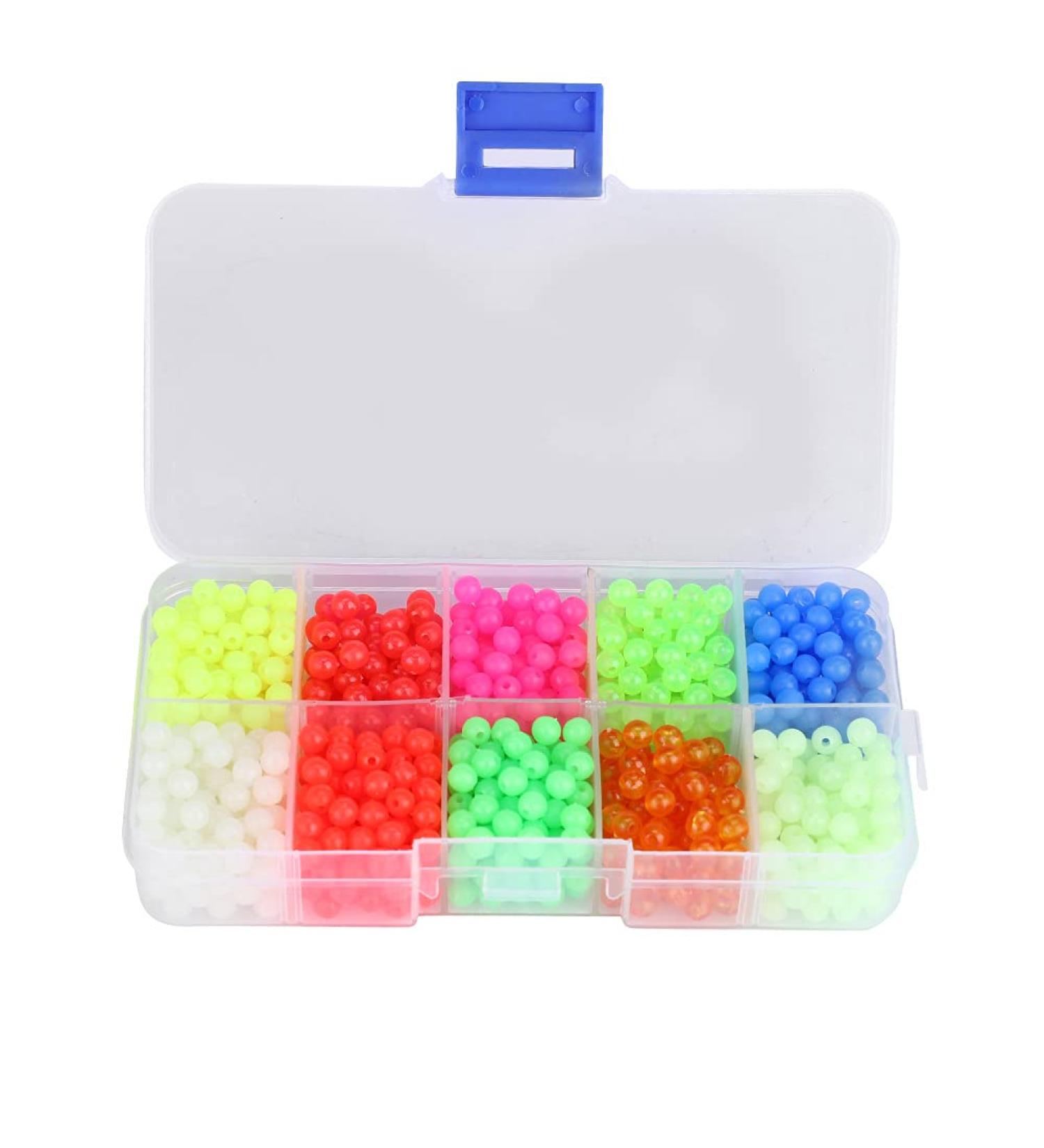 Akozone Fishing Pearls - 1000PCS Colorful Round Plastic Beads for Enhanced Fishing | Outdoor Fish Attractants - Buy Online on SooperMarket.com