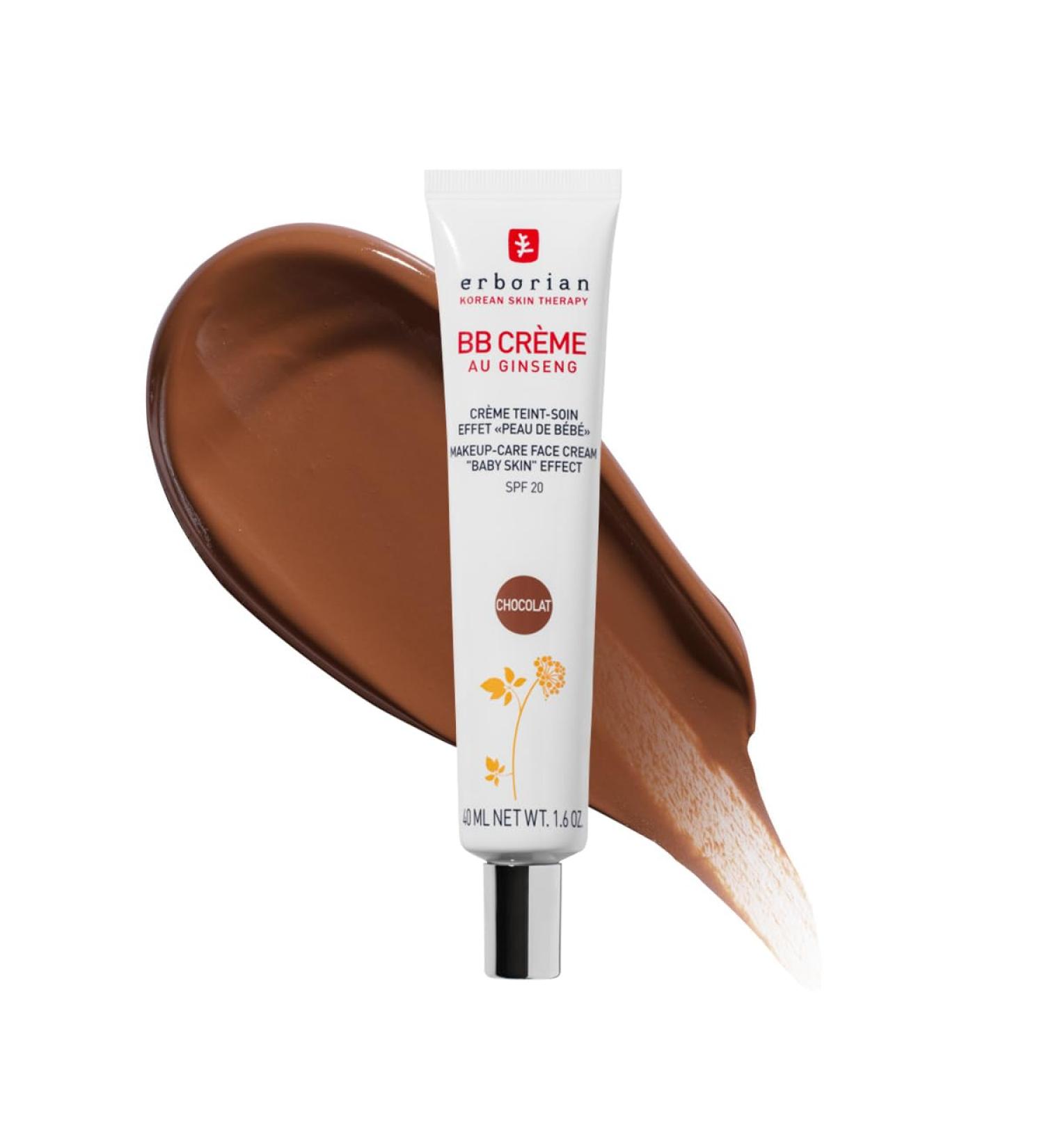 Erborian BB Cream with Ginseng SPF 20 - Chocolate 40ml | Korean Cosmetic Treatment for Baby Skin Effect - Buy Online on SooperMarket.com