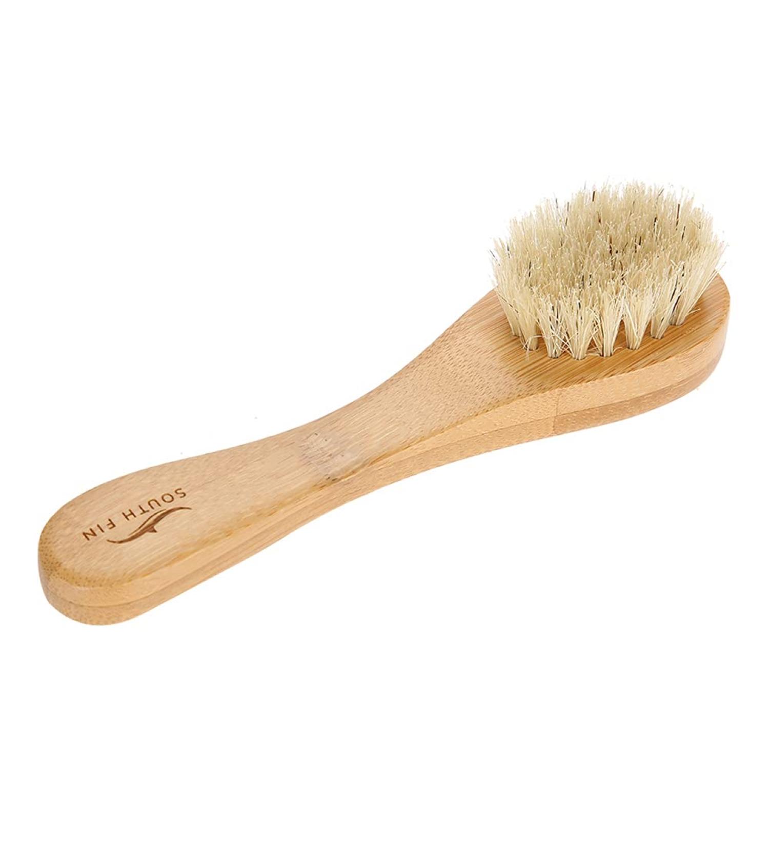 Facial Cleansing Brush - Wooden Handle Manual Skin Care Exfoliation Tool for Radiant Skin - Buy Online on SooperMarket.com