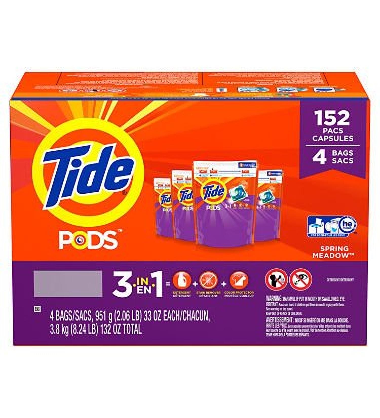 Tide Pods Laundry Detergent Spring Meadow (152 ct.) ESS - Buy Online on SooperMarket.com