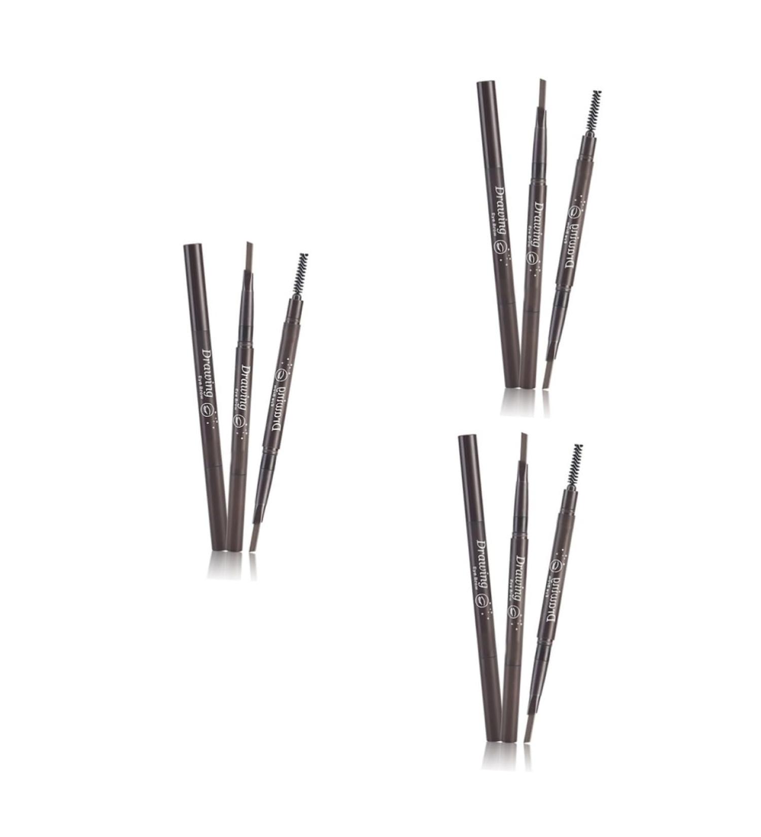FOYTOKI 3pcs 2 1 Eyebrow Brush Eyebrow Makeup Waterproof Eyebrow Pen Brow Pencil Microblading Pen Stand - Buy Online on SooperMarket.com
