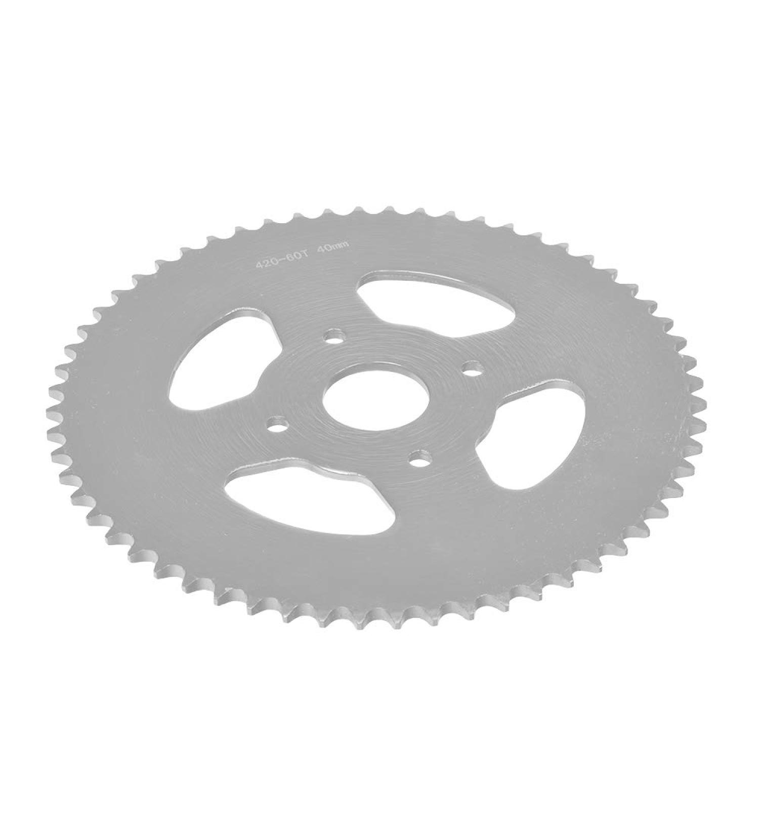 AlveyTech 60 Tooth Rear Sprocket for Mini Bikes - #40/41/420 Chain - Buy Online on SooperMarket.com