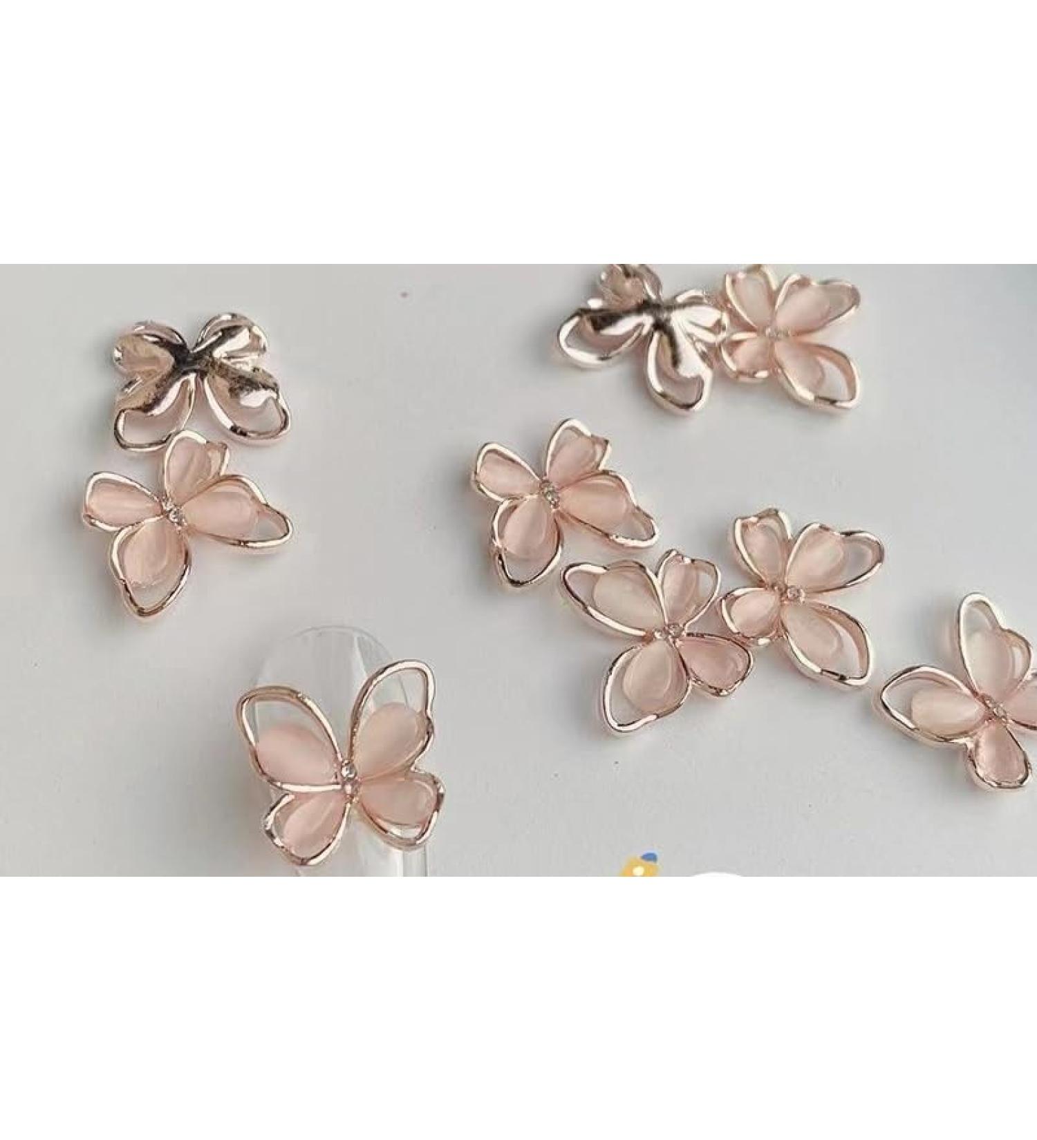 Manicure jewelry luxury wearable cat's eye butterfly alloy zircon explosions nail diamond nail ornament (Color : 2 Size : 10 pieces) 10 pieces 2 - Buy Online on SooperMarket.com