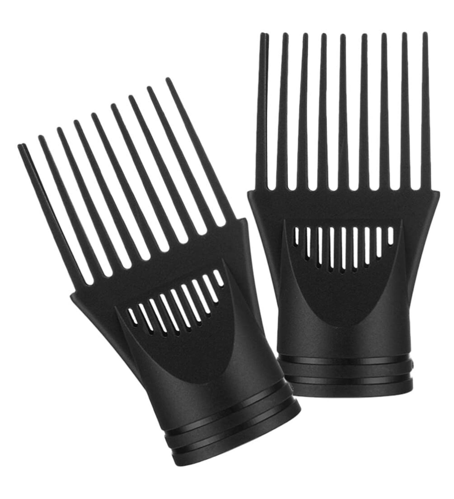 FRCOLOR 2pcs Blower Dryer Comb Attachment Hair Styling Accessories - Hair Dryer Concentrator Nozzle for Straightening Wavy Curly Hair - Buy Online on SooperMarket.com