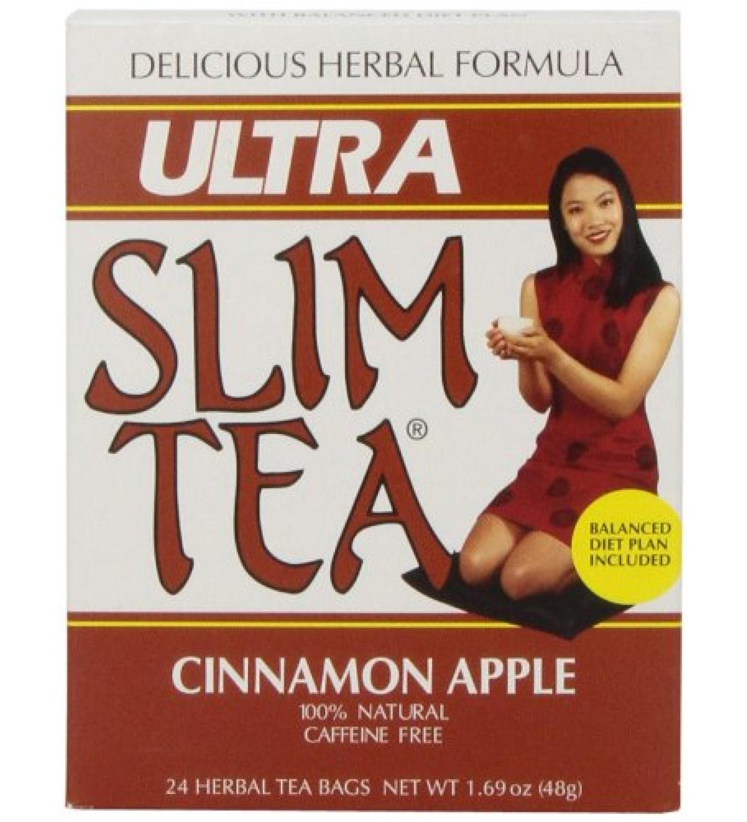 Ultra Slim Cinnamon Apple Tea Bags - 24 Count | Weight Loss & Wellness - Buy Online on SooperMarket.com