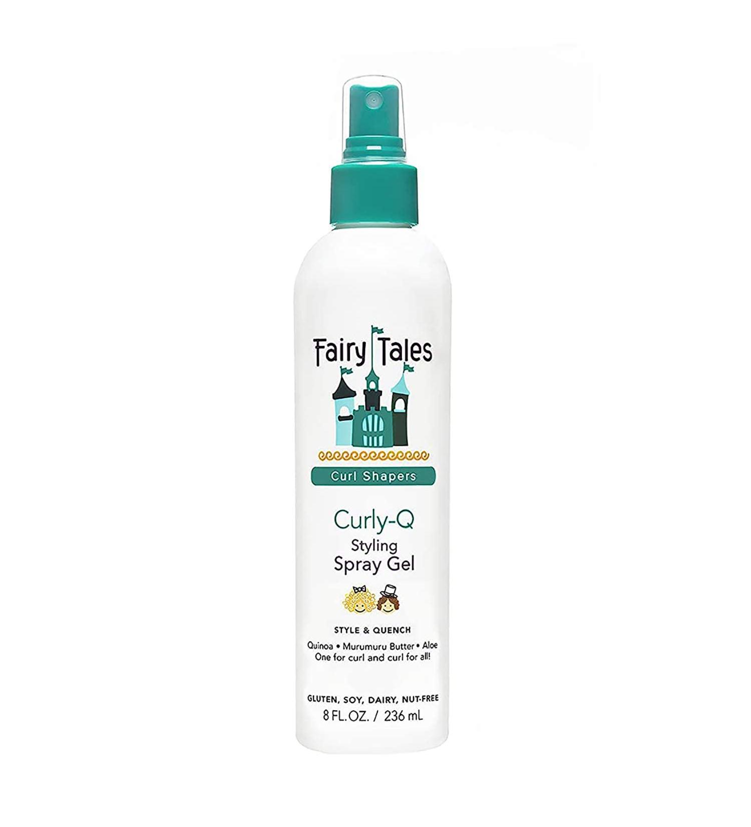 Fairy Tales Curly Q Kids Styling Spray Gel - 8 oz | Paraben Sulfate Gluten & Nut Free - Perfect for All Curls & Multi-Cultural Hair - Buy Online on SooperMarket.com