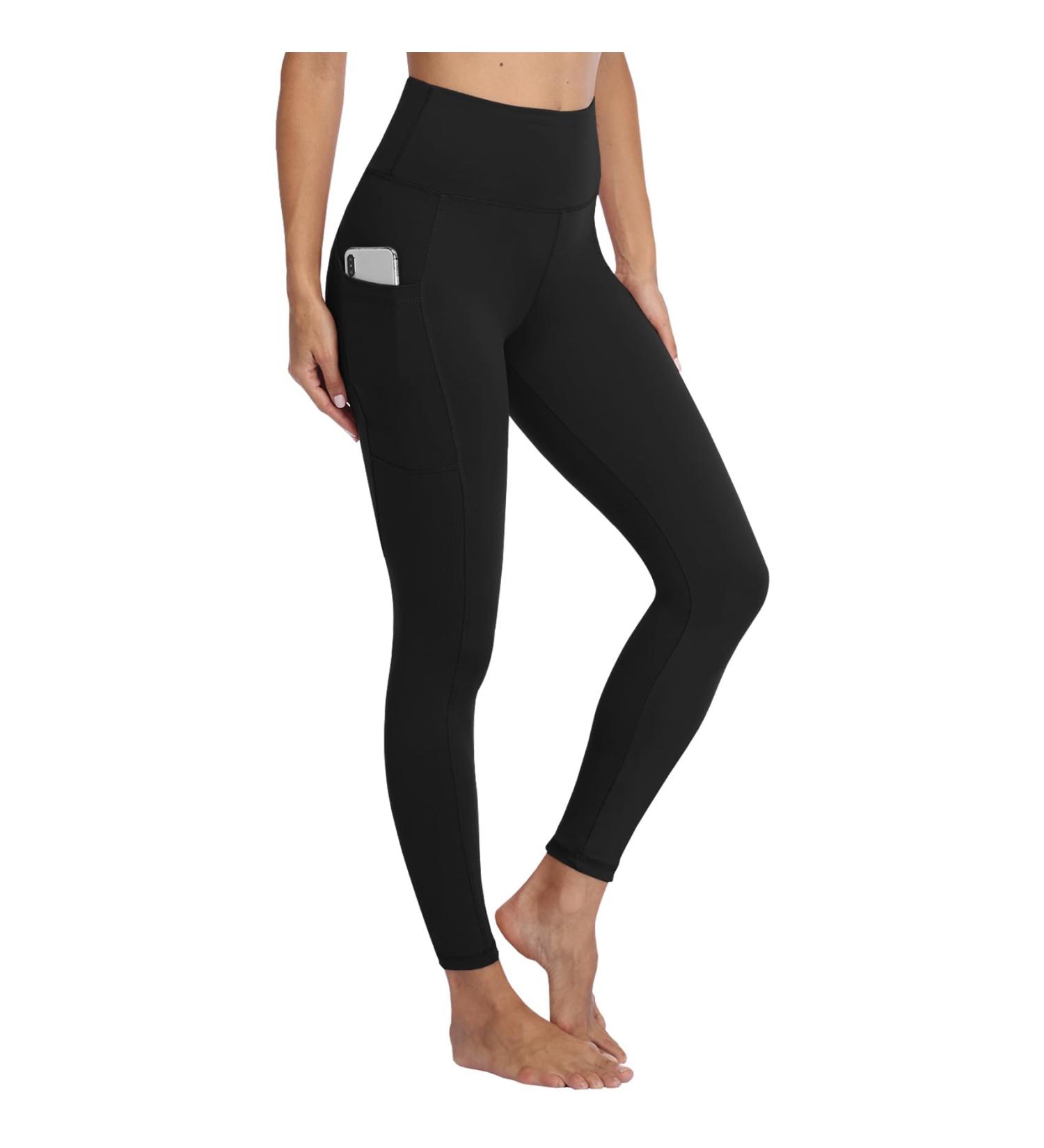 Shop Gayhay High Waist Women's Leggings - Black Sport Leggings with Pockets | Opaque Fitness & Yoga Pants for Gym & Running - Buy Online on SooperMarket.com