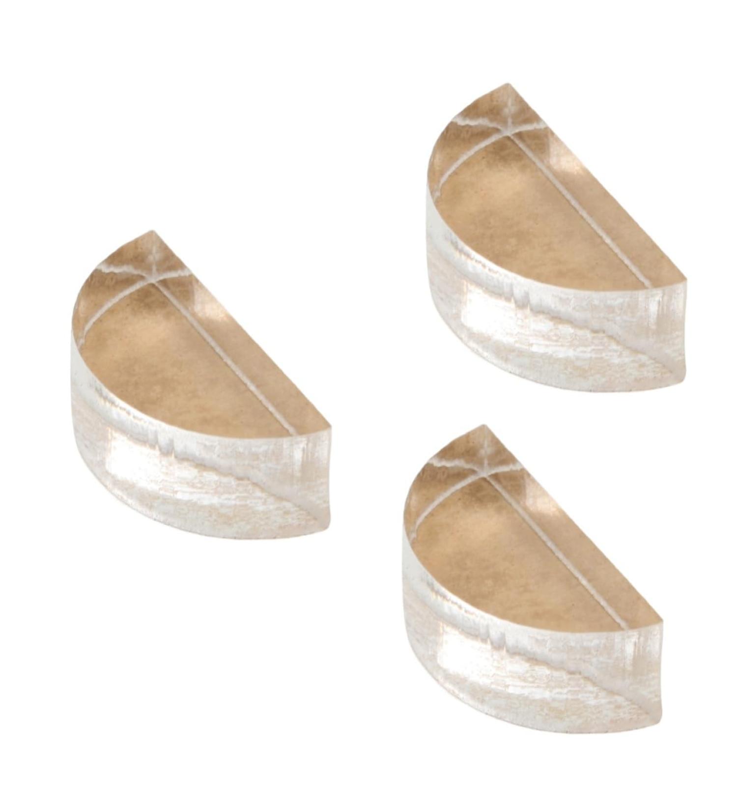 Baluue 3pcs Eye Shadow Plate Makeup Repair Tool Eyeshadow Pressing Tool Tamper Powder Seal Acrylic 2.60X1.30X0.90CMx3pcs Transparentx3pcs - Buy Online on SooperMarket.com