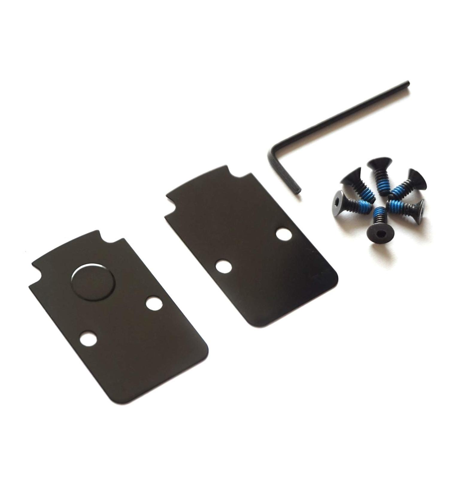 DPP Titanium Mounting Kit/Anti Flicker Sealing Plate Kit Compatible with Trijicon RMR/SRO Glock MOS and Springfield OSP Models Black Gen2