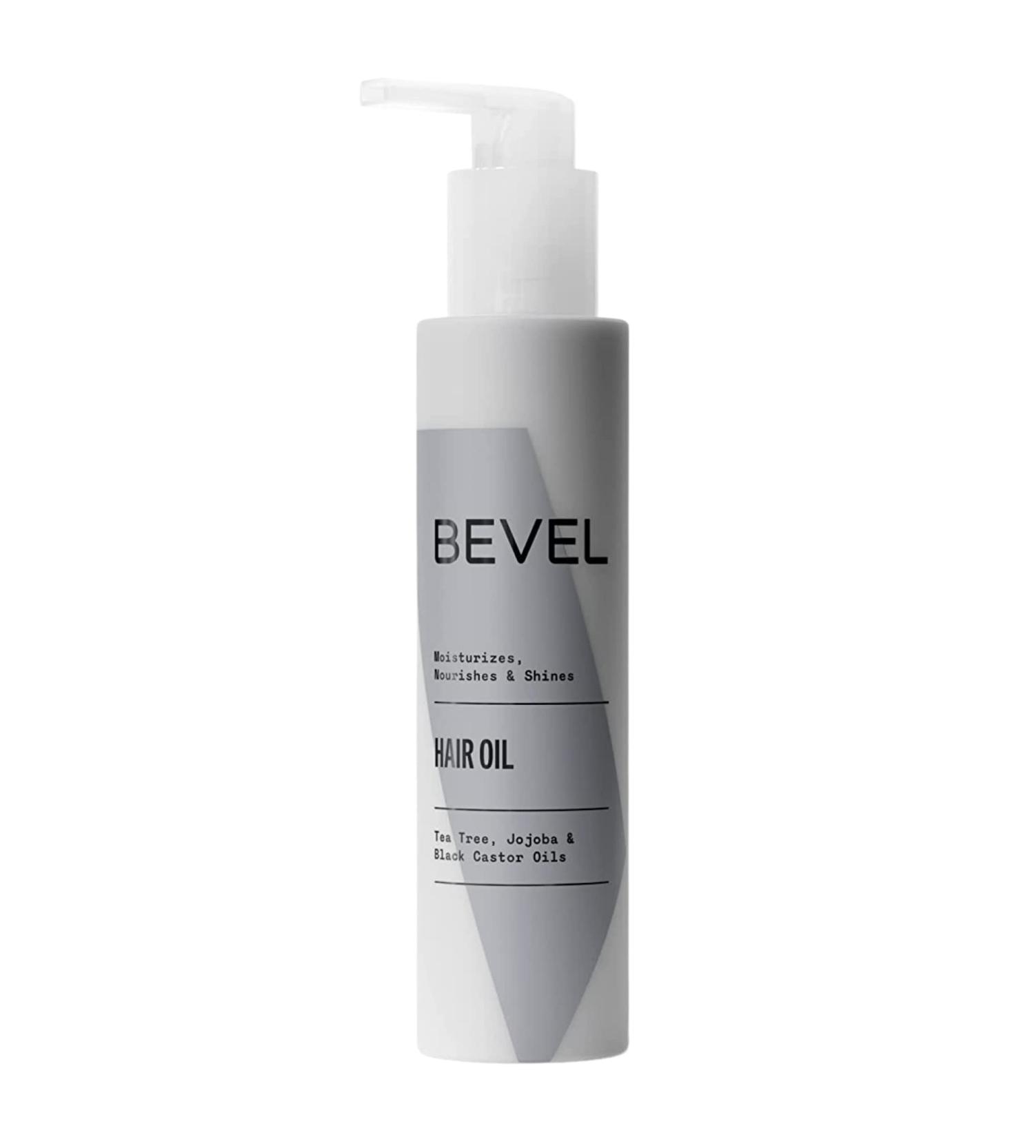Bevel Essentials 3-in-1 Hair & Scalp Styling Oil for Curly Hair - Tea Tree, Jojoba & Jamaican Black Castor Oil - 3.4 fl oz | Father's Day Gift - Buy Online on SooperMarket.com