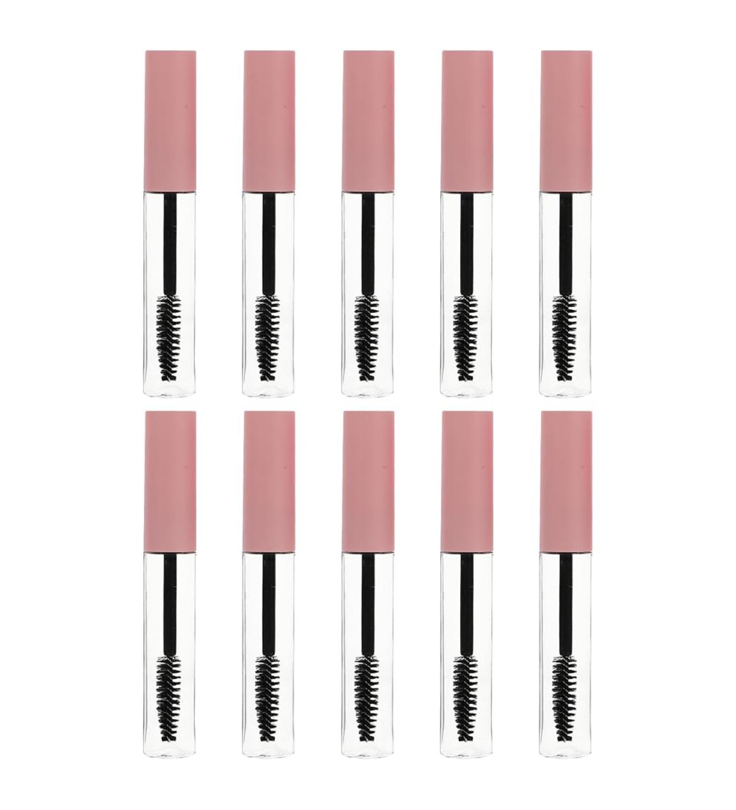10 Pcs 5ml Small Empty Mascara Tubes Plastic Clear Mascara Brush Tubes Refillable Eyelash Cream Tubes Mascara Wand Containers with Eyelash Wands - Buy Online on SooperMarket.com