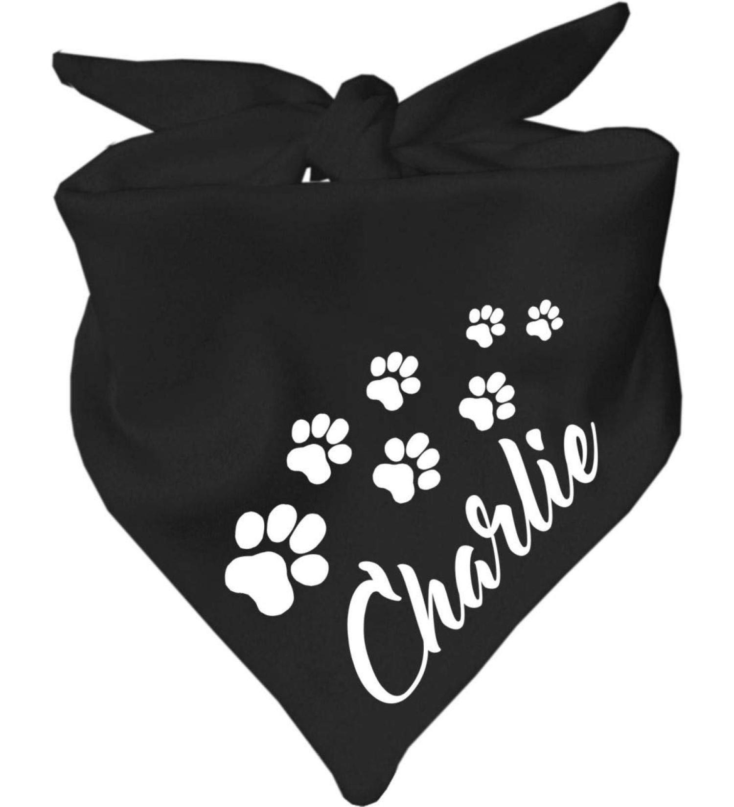 Dog Triangular Scarf - Black | Size 2 (68 cm) | Stylish Accessory for Your Pet - Buy Online on SooperMarket.com