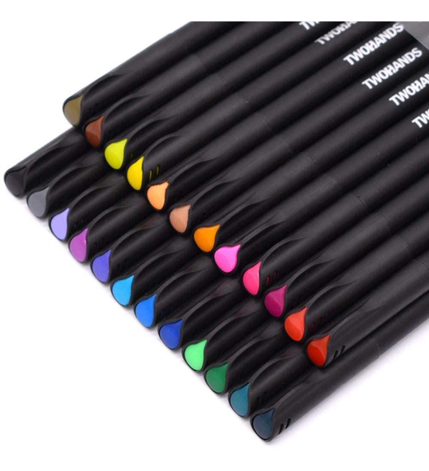 24 Colors TWOHANDS Journal Pens - Fine Tip Markers for Journaling, Writing, Coloring & Drawing - Buy Online on SooperMarket.com