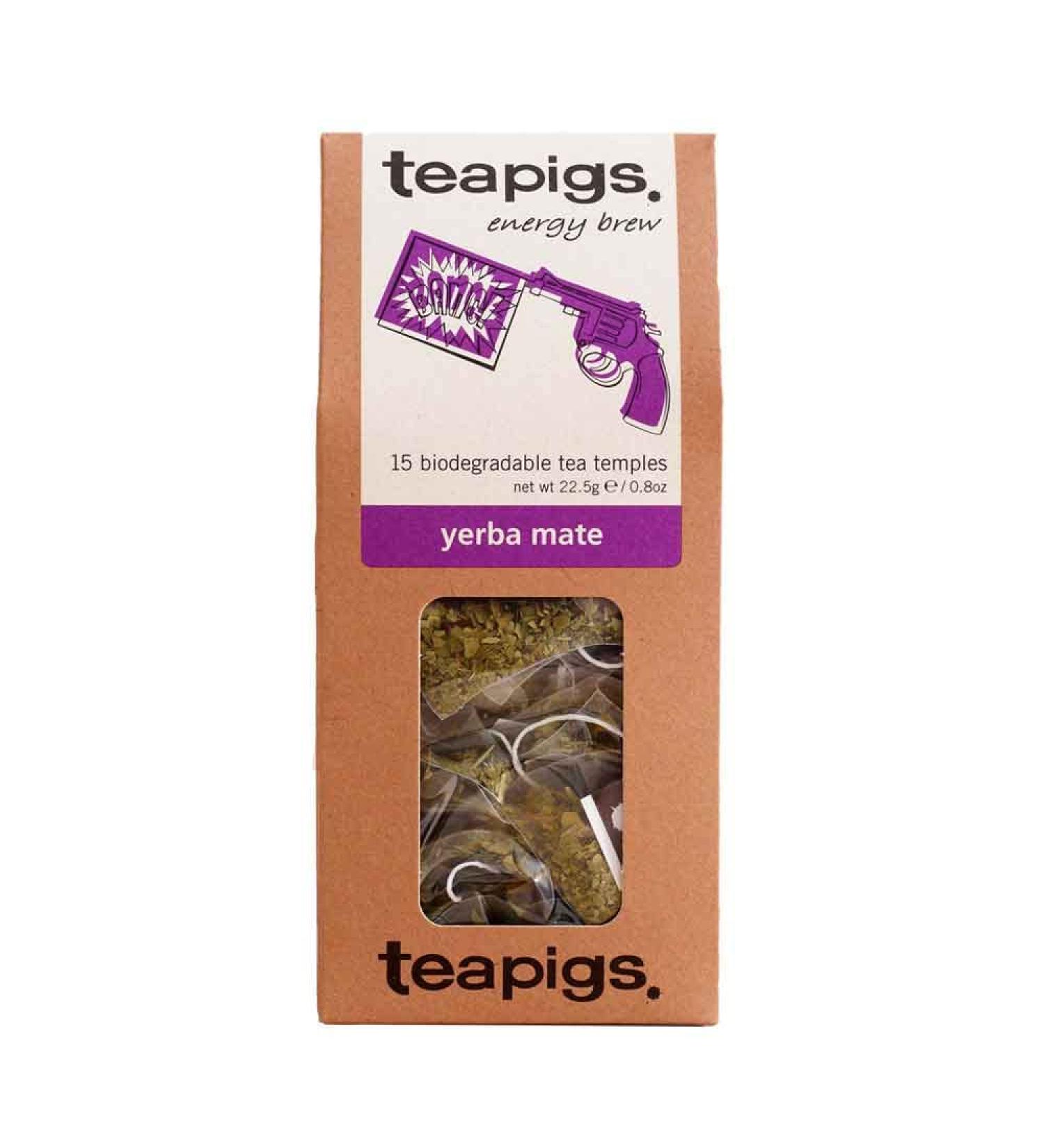 Teapigs Yerba Mate Tea 15 Teabags - Energizing Herbal Tea Blend - Buy Online on SooperMarket.com