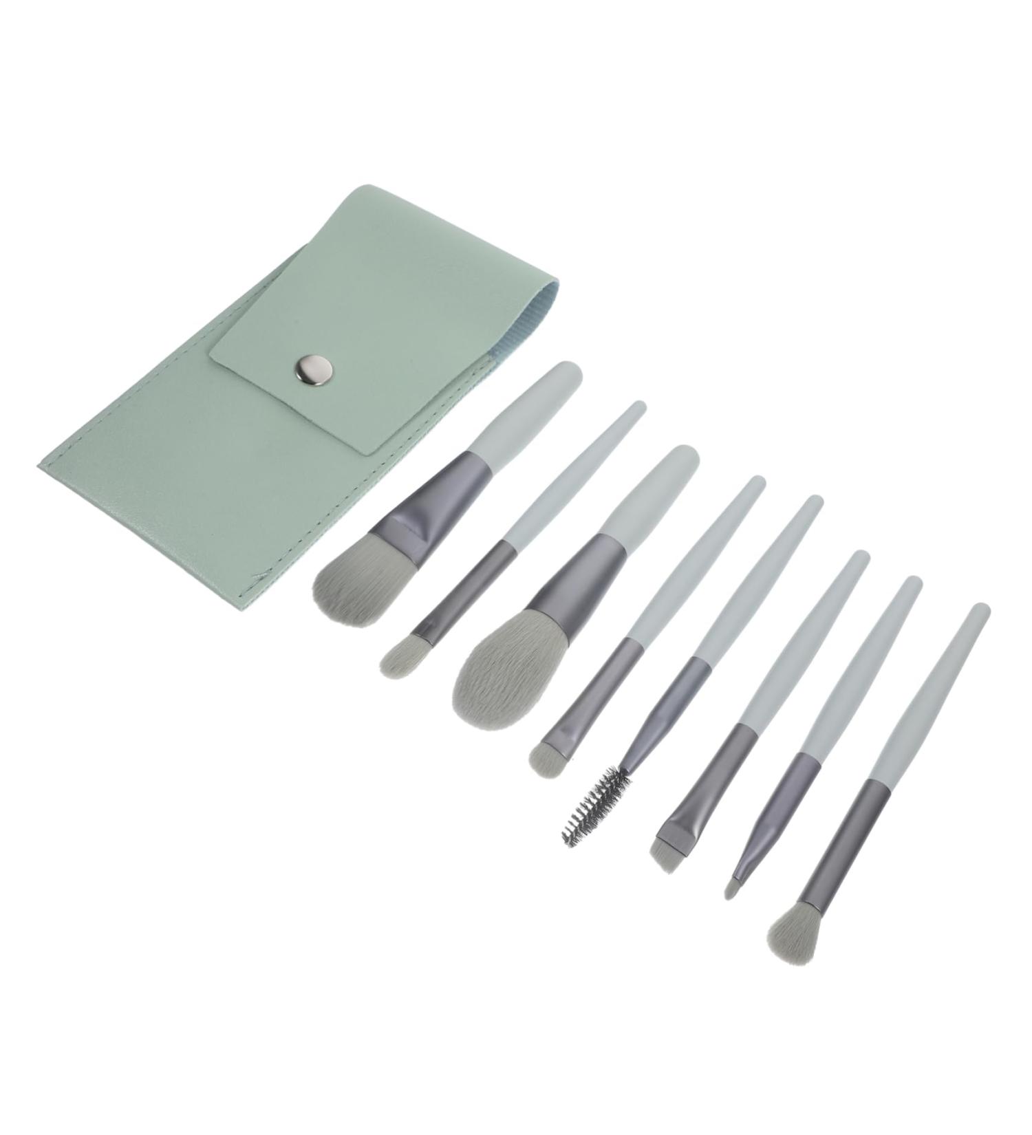 Best Makeup Brush Set for Women - Eye & Powder Applicator - Dark Green - International Shipping Available - Buy Online on SooperMarket.com