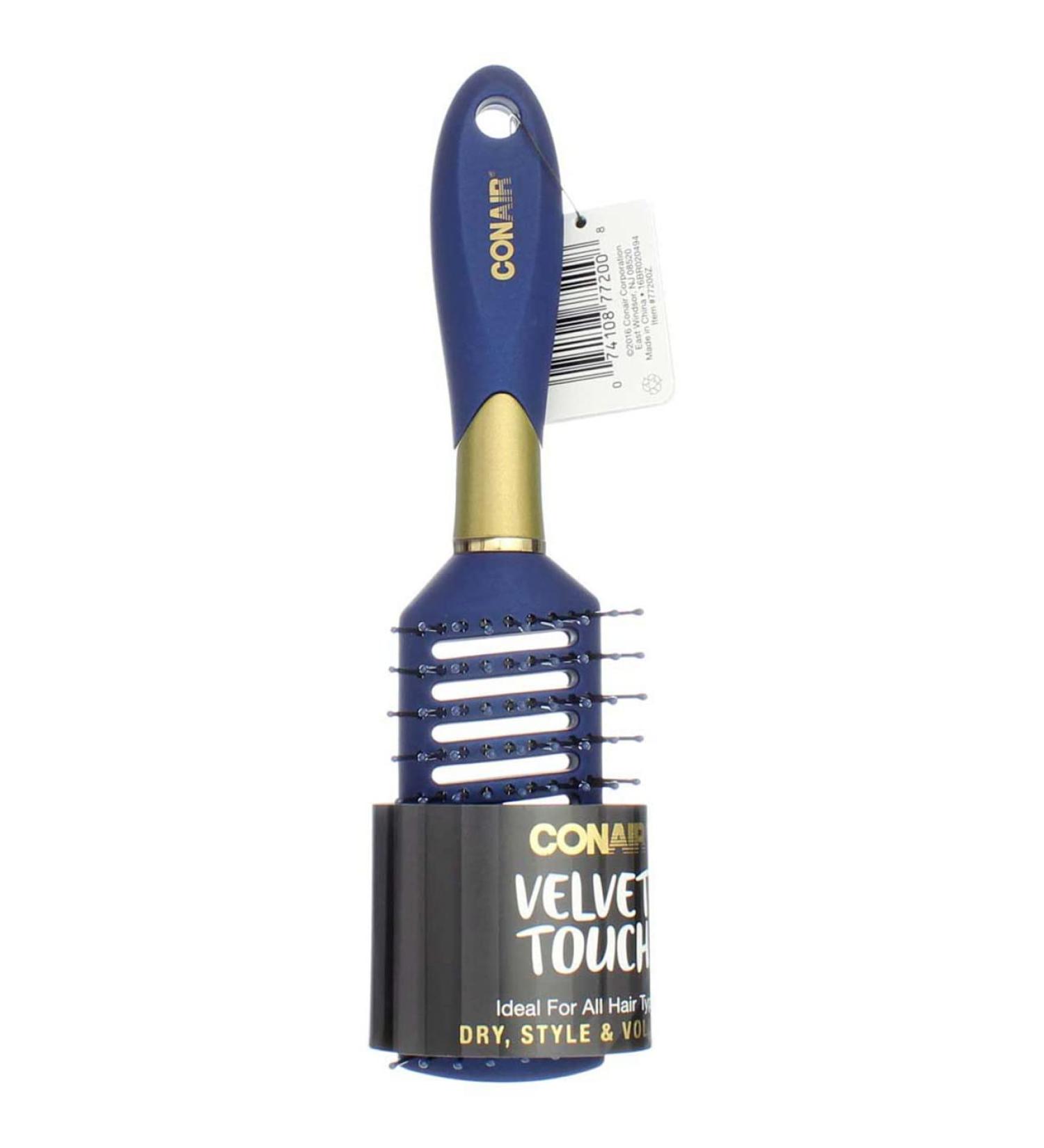 Conair Velvet Touch Vent Hair Brush - Style & Volumize for Effortless Hair - Buy Online on SooperMarket.com