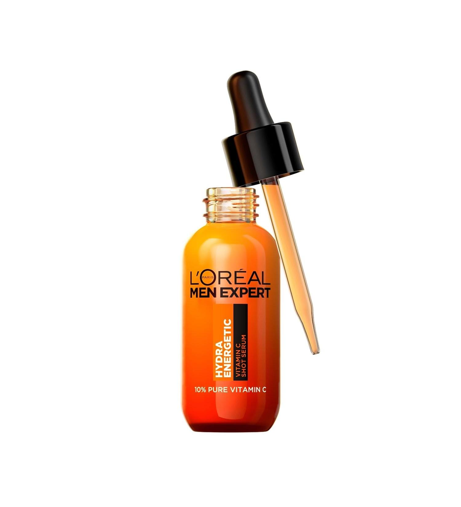 L'Or al Men Expert Hydra Energetic Pure Vitamin C Serum 30ml - Brighter, Smoother, Refreshed Skin - Buy Online on SooperMarket.com