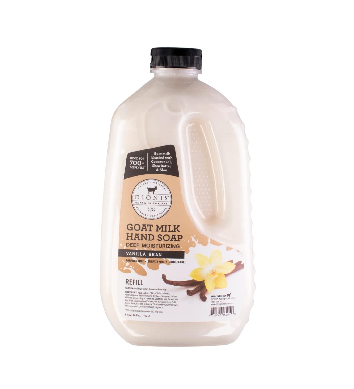 Dionis Goat Milk Skincare Deep Moisturizing Hand Soap Refill - 48 Oz Bottle - Buy Online on SooperMarket.com