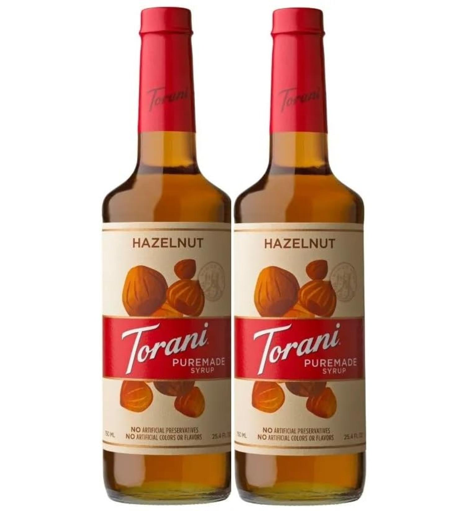 Torani Puremade Hazelnut Flavour Syrup 750ml 2 Pack - Buy Online on SooperMarket.com