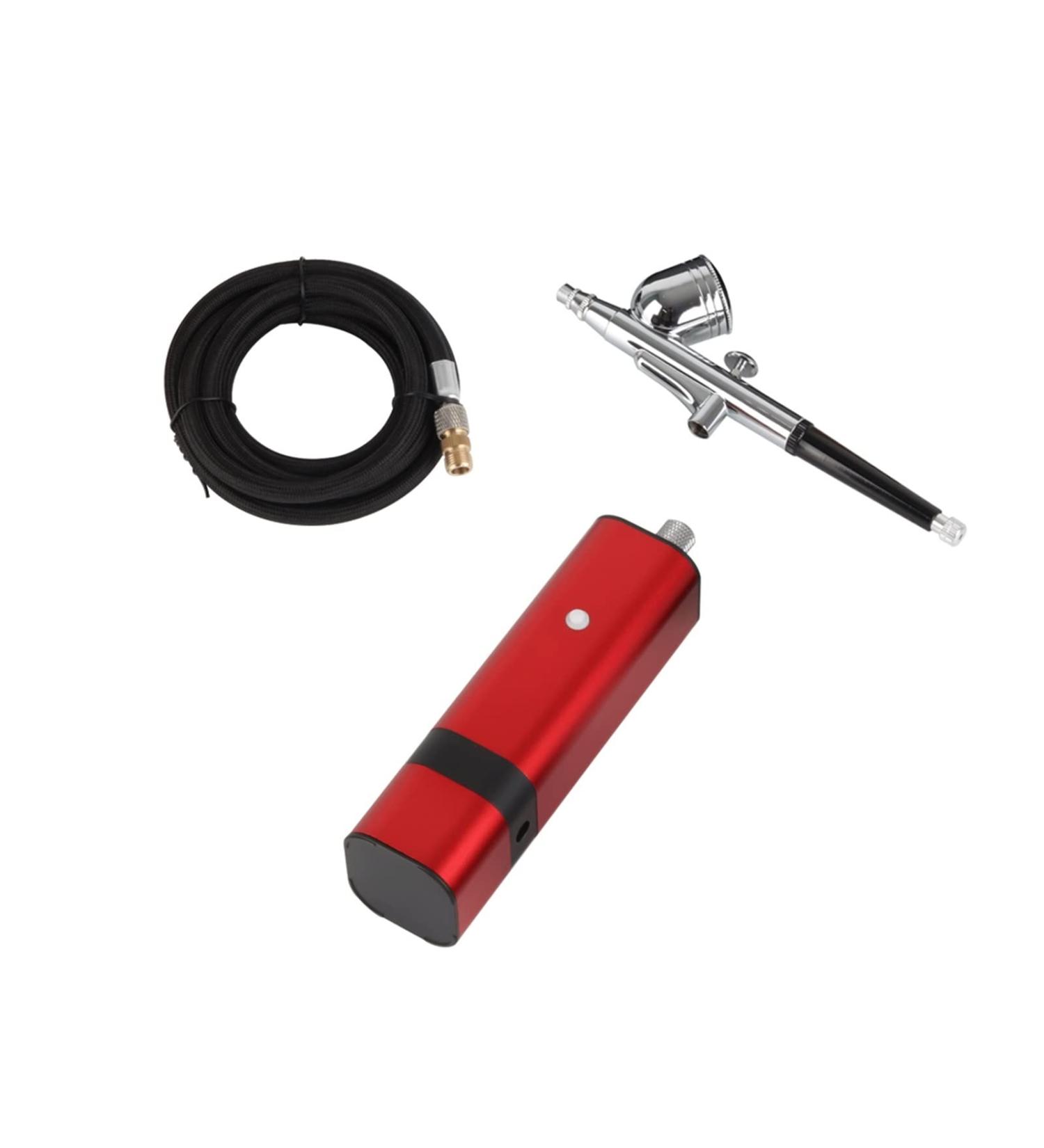 Universal Paint Spraye Airbrush Kit with Dual Action Gravity Type Spray Gun for Art Model Body Paint Artist Makeup Nail Tattoos Cake Tools Painting Varnishing Lacquering - Buy Online on SooperMarket.com