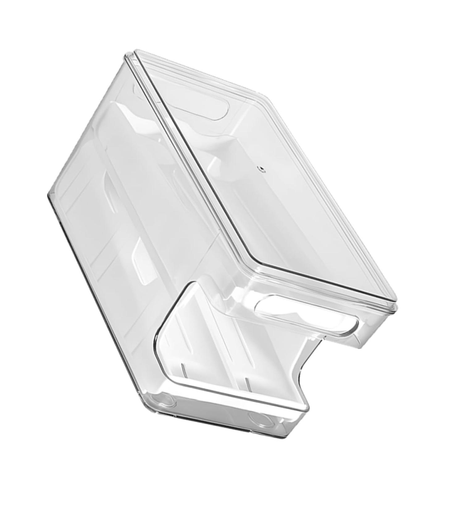 ORFOFE Box Egg Storage Box Eggs Plastic Bins with Tray Egg Tray for Refrigerator Egg Rack Double Layer - Buy Online on SooperMarket.com