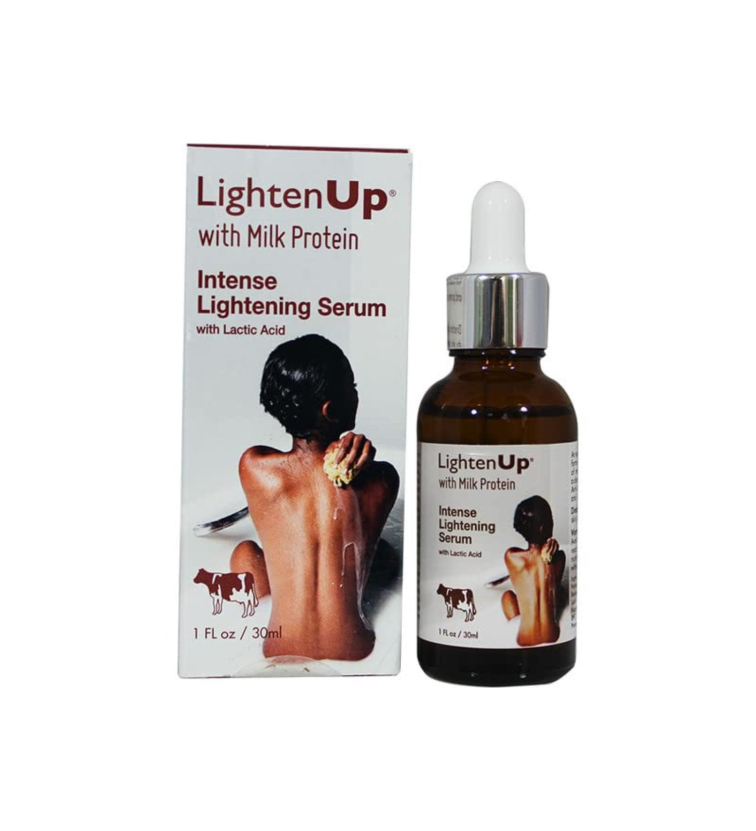 LightenUp Lactic Acid Serum - 1 fl oz - Fades Dark Spots on Face, Knees, Elbows - Buy Online on SooperMarket.com