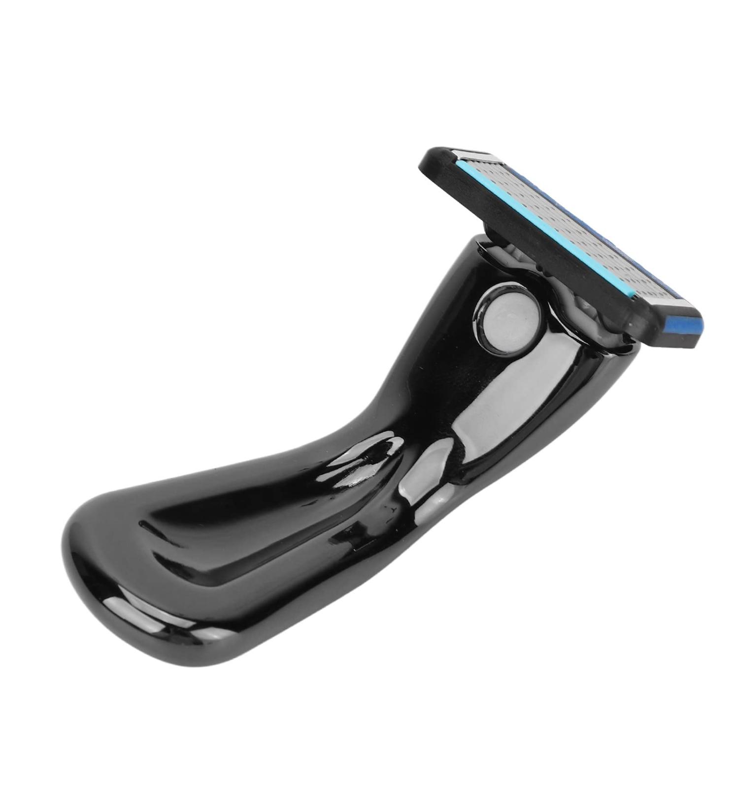 Manual Shaver for Men - Waterproof Six-Blade Portable Shaver for Office Use (Black) - Buy Online on SooperMarket.com
