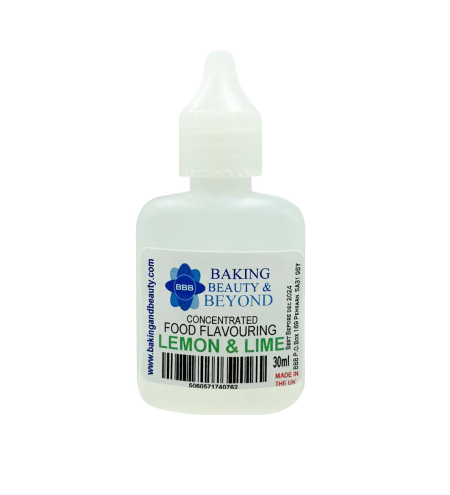 Baking Beauty and Beyond Concentrated Food Flavouring Oil - Dozen of Professional Quality Food Grade Flavouring Oil for Candy Making Baking Cooking Lip Balm and Lip Gloss - Lemon & Lime (30ml) - Buy Online on SooperMarket.com
