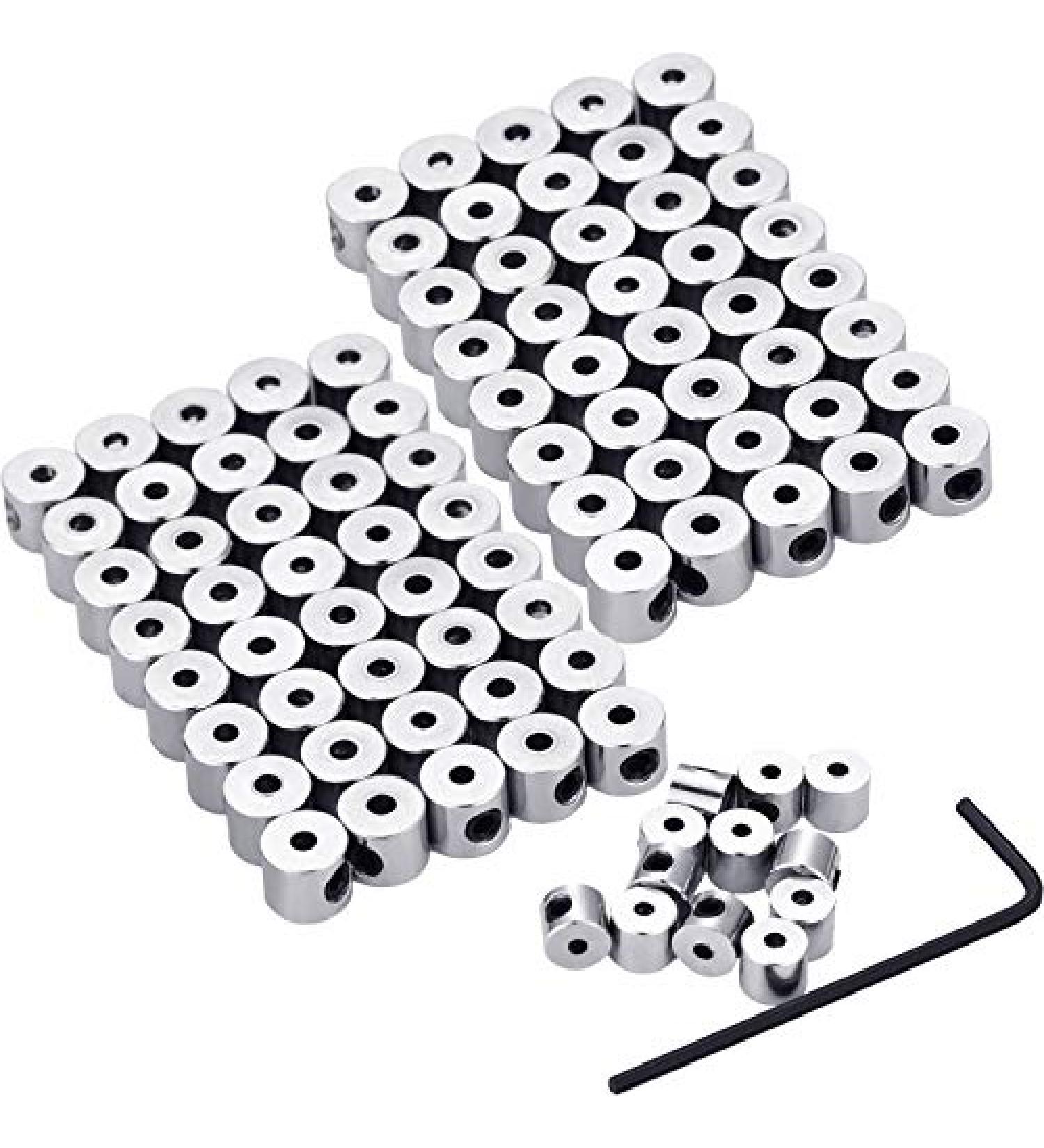 Mudder 100 Pcs Pin Keepers Locking Clasps with Wrench 6x5mm - Secure Your Pins Now - Buy Online on SooperMarket.com