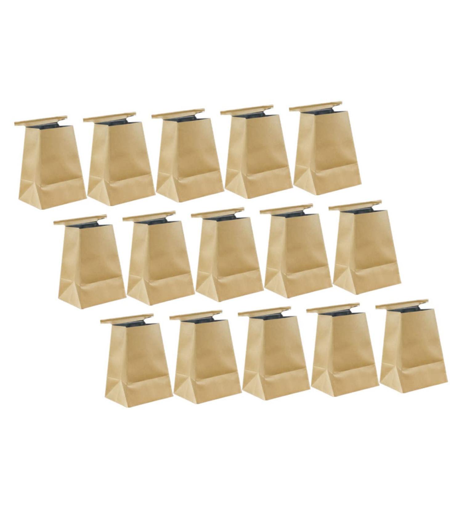 15pcs Kraft Paper Vomit Bags | Light Brown Mini Trash Bags for Travel - Buy Online on SooperMarket.com
