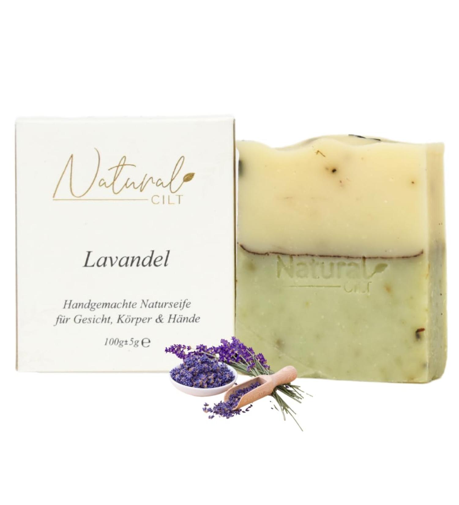 Natural Cilt Lavender Soap - 100% Natural Handmade No Harmful Ingredients Certified - All Skin Types - 100g Pack - Buy Online on SooperMarket.com