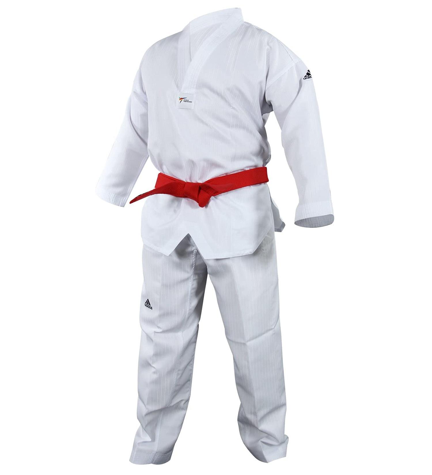 adidas Adi Start II White V-Neck Student Taekwondo Dobok Uniform 7 - Buy Online on SooperMarket.com