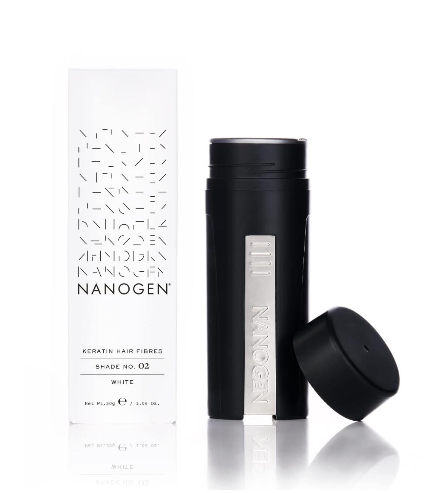 Nanogen Hair Fibres 30g in White - Instantly Thicken & Conceal Hair Loss - 1 Pack - Buy Online on SooperMarket.com