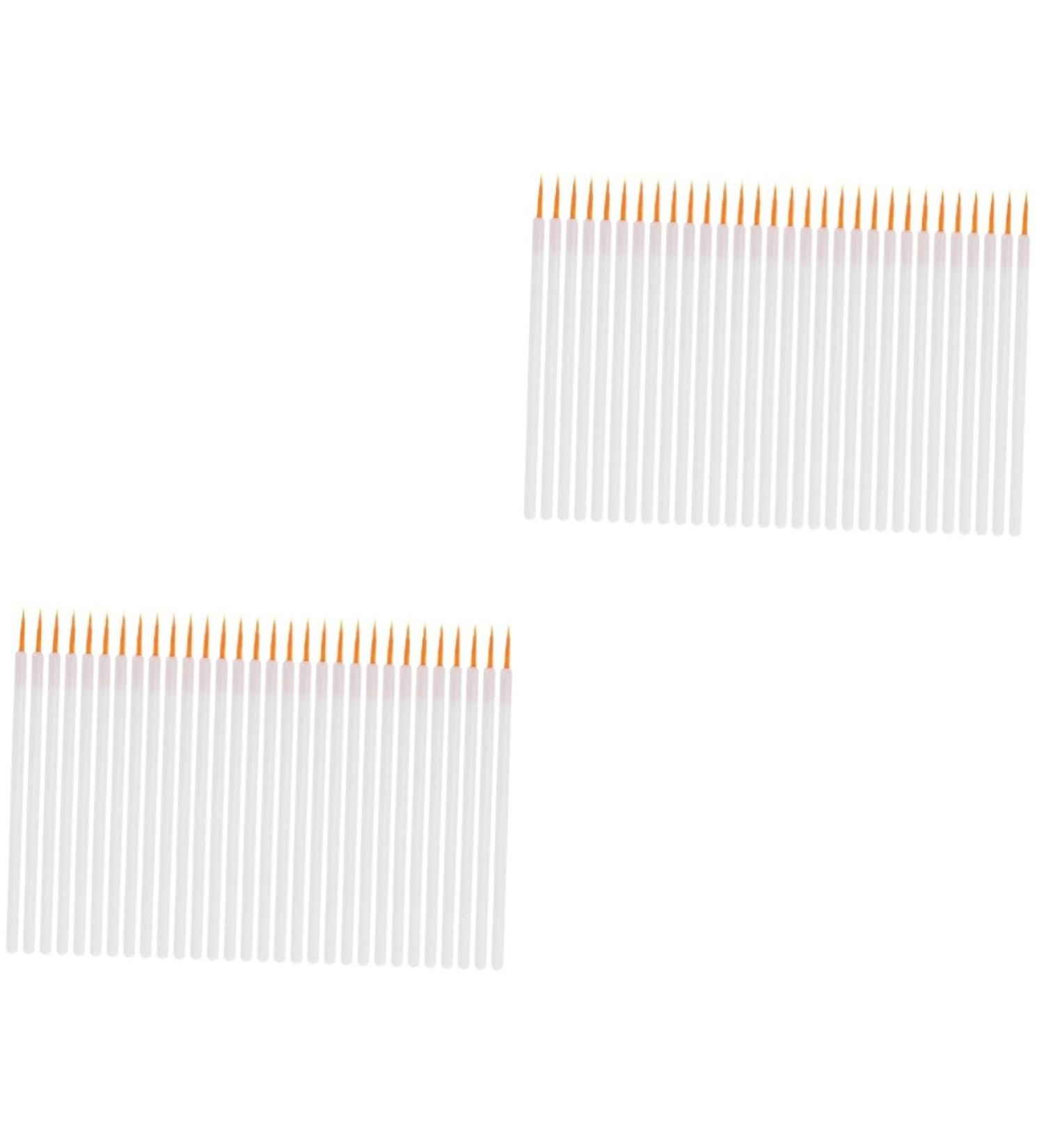 Baluue 200 Pcs Disposable Eyeliner Brush Liquid Eye Liner Beauty Tools Detail Liner Brush Nylon White - Buy Online on SooperMarket.com