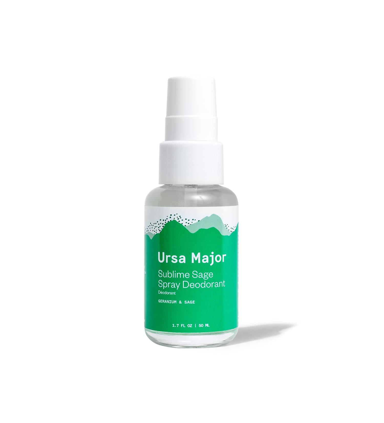 Ursa Major Sublime Sage Natural Spray Deodorant | Aluminum-Free, Vegan, Cruelty-Free | 1.79oz - Buy Online on SooperMarket.com