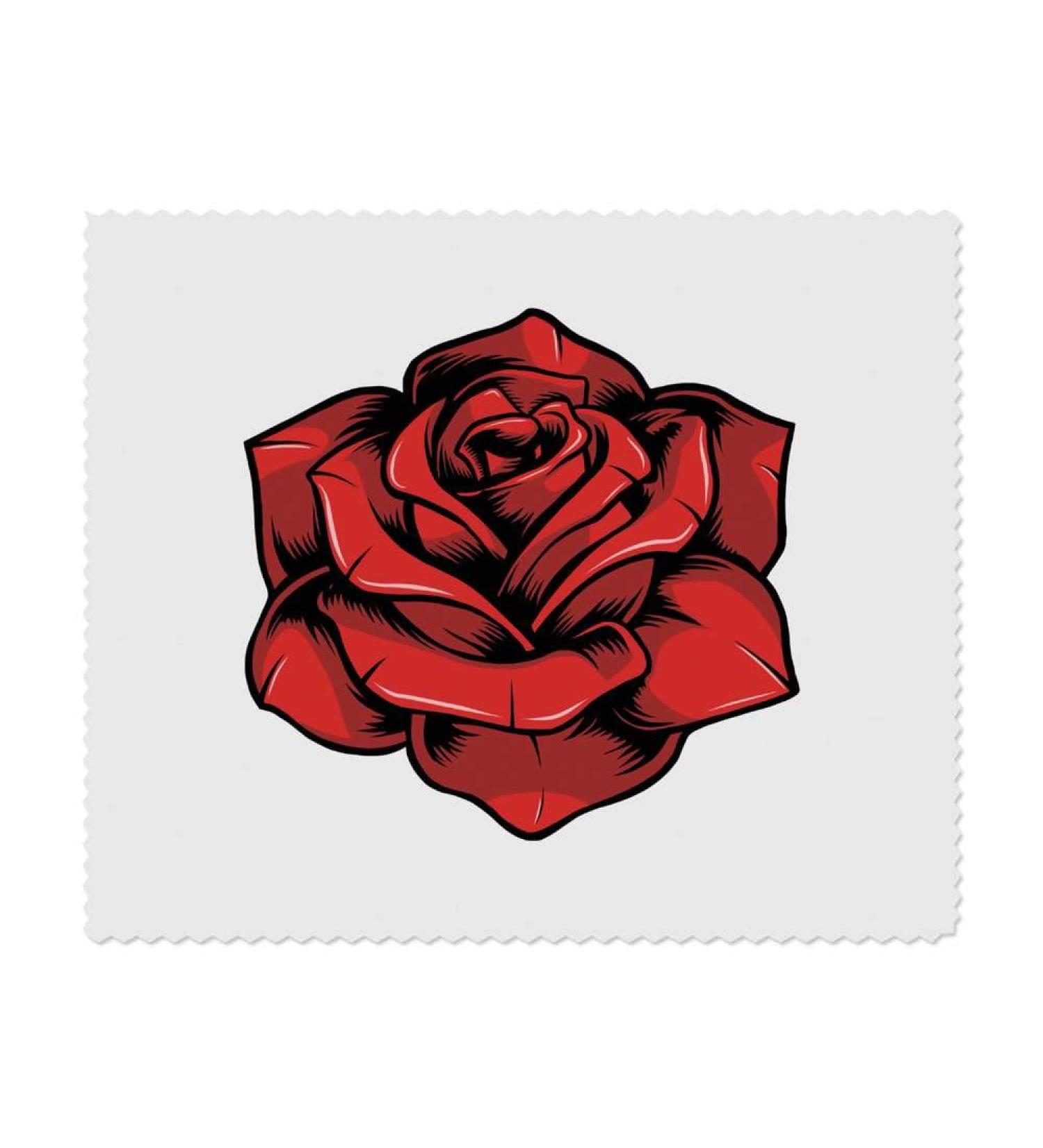 Red Rose Flower Microfiber Lens Cleaning Cloths - Premium Quality Perfect for Glasses & Screens - LC00024963 - Buy Online on SooperMarket.com