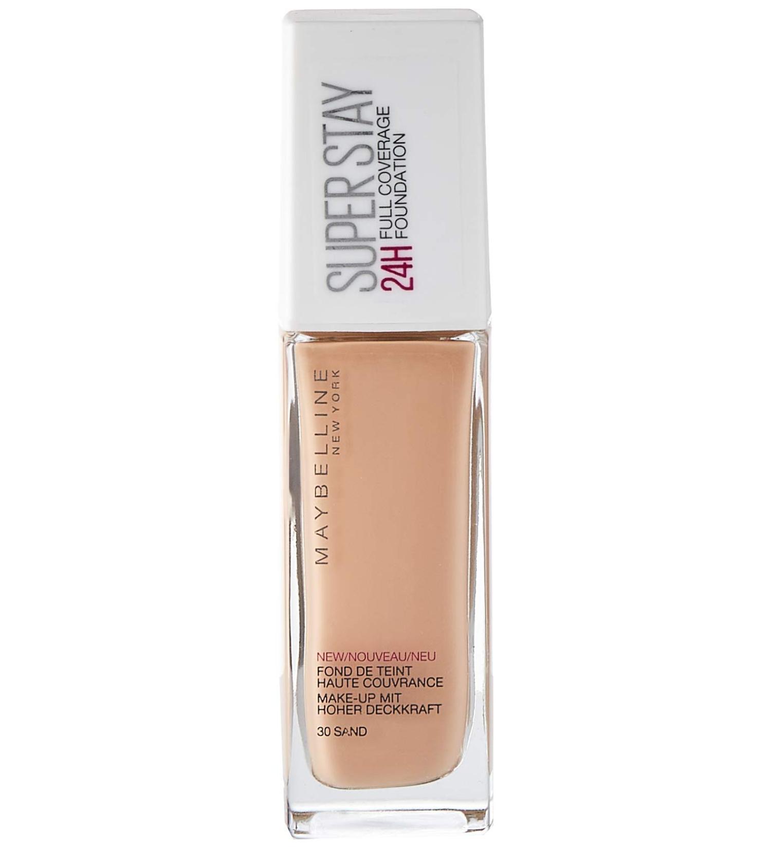 Buy Maybelline Super Stay 24h Liquid Foundation No. 30 Sand - Long-Lasting Makeup 30ml - Free International Shipping - Buy Online on SooperMarket.com