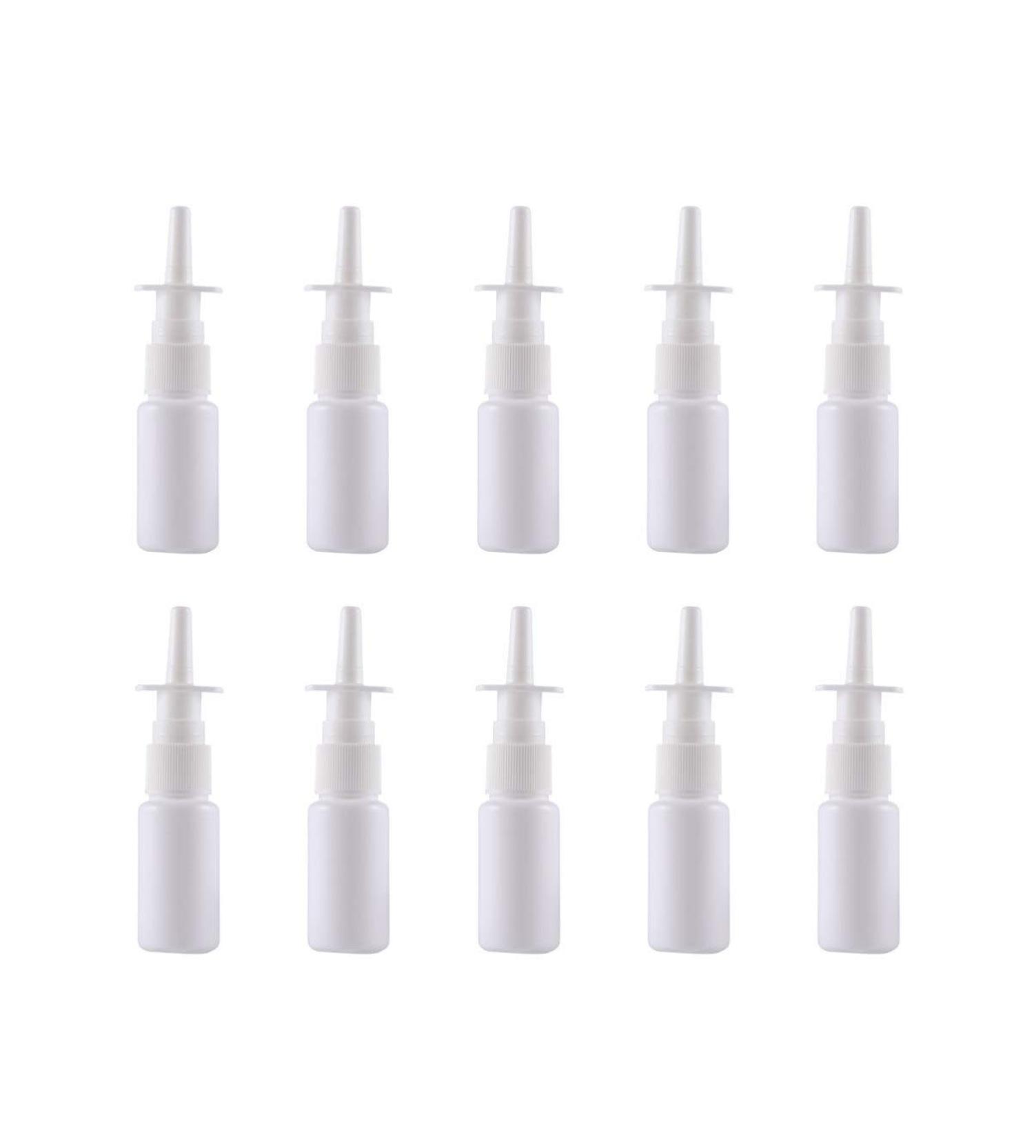 SUPVOX 20-Pack Nasal Spray Bottles - Fine Fog Atomizer Pump - Empty Plastic Spray Bottles for Travel & Daily Use - Buy Online on SooperMarket.com