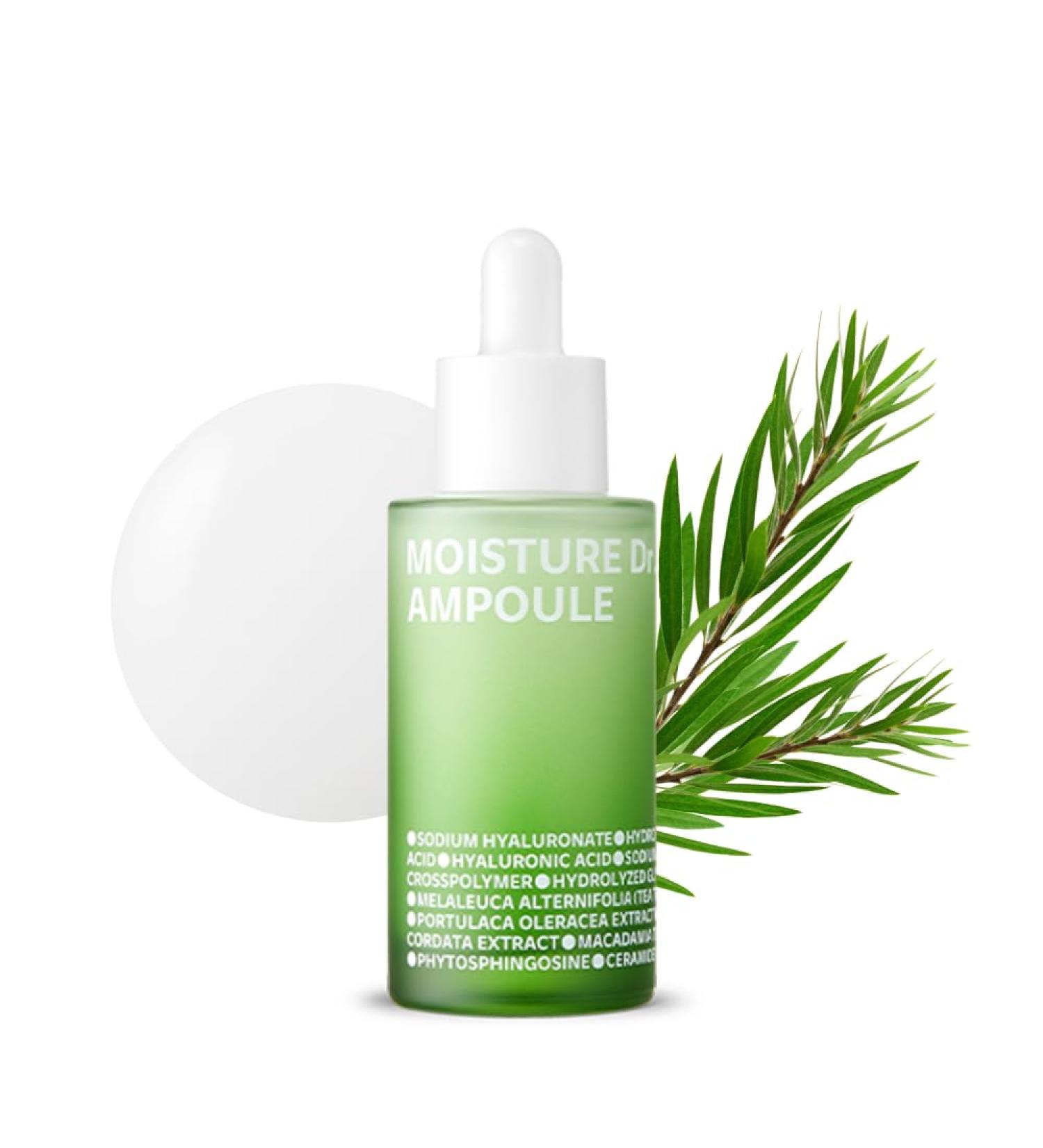 ISOI Moisture Dr.Ampoule 40ml | Hydrating Facial Moisturizer for Dry & Sensitive Skin | Tea Tree Ceramide & Hyaluronic Acid | Skin Barrier Repair - Shop Internationally - Buy Online on SooperMarket.com