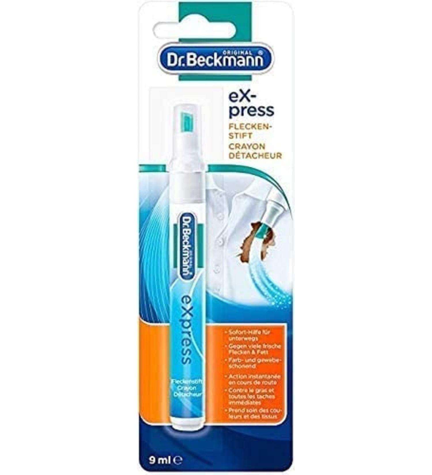 Dr. Beckmann eXpress Stain Pen - Best On-the-Go Stain Remover | Quick & Easy 9ml Solution | International Shipping Available - Buy Online on SooperMarket.com