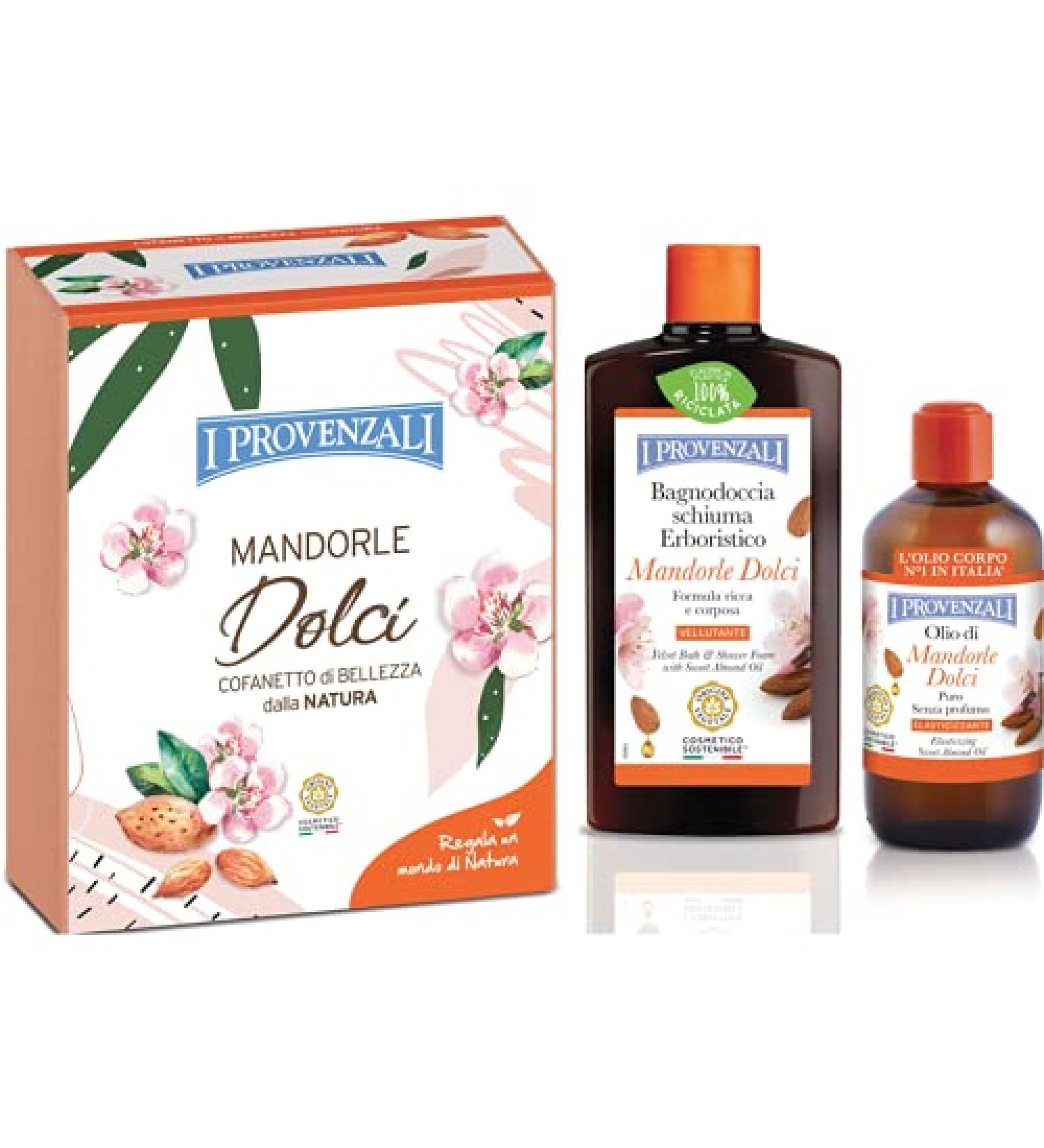 I Provenzali Beauty Set Almonds Pure Oil 250 ml and Shower Gel 400 ml