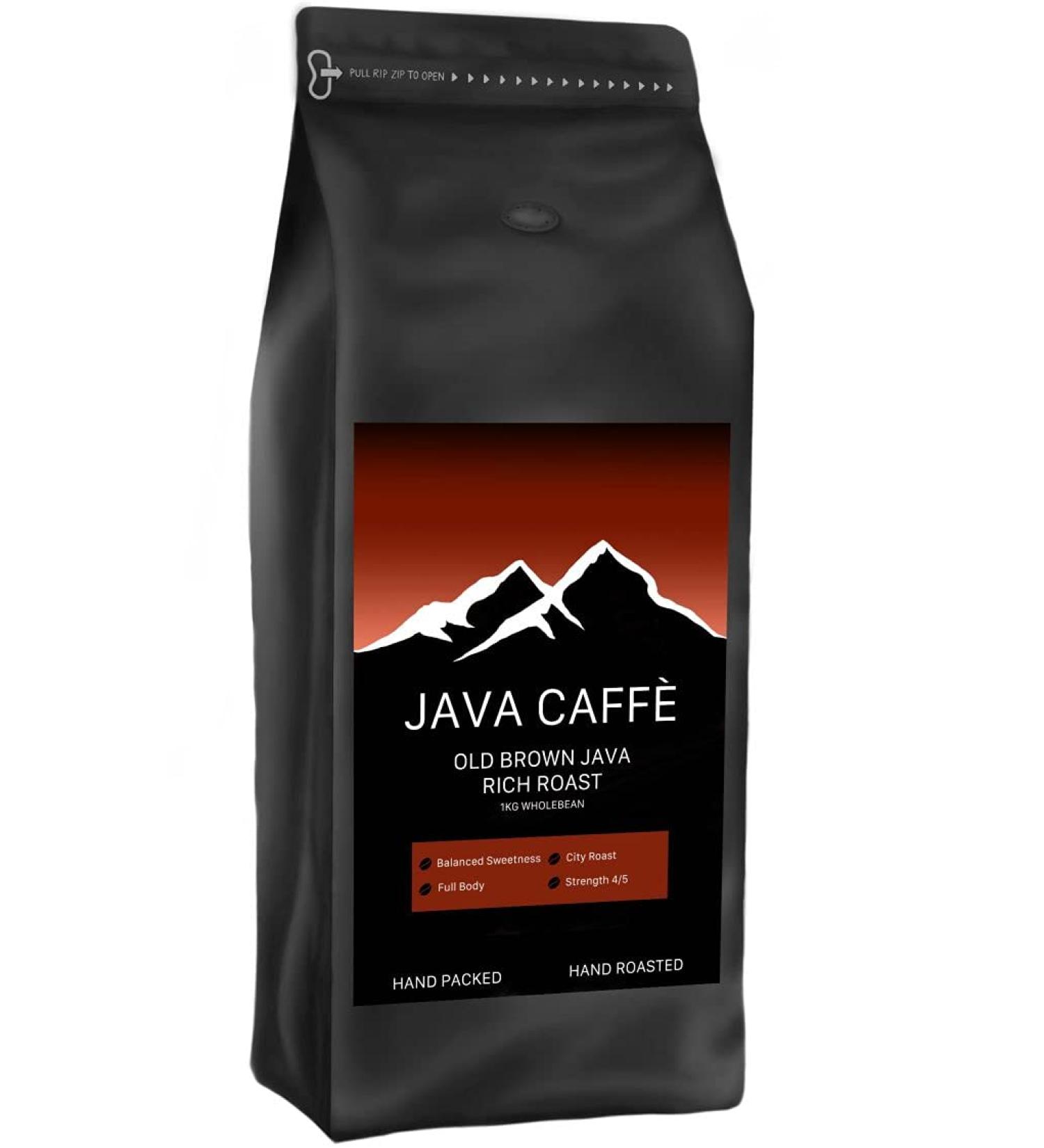 Java Caffe 'Old Brown Java' Full Medium Roast (1 x 1kg Bag) - Hand Crafted Artisan Coffee Beans