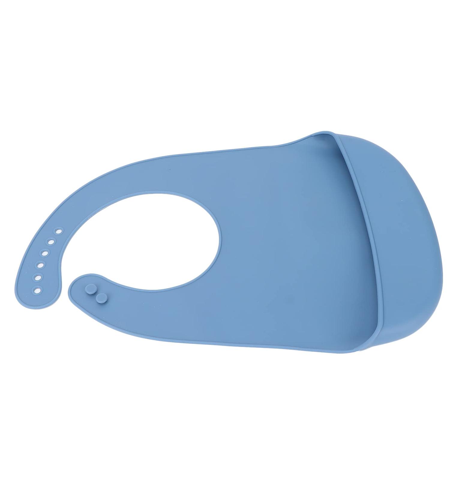 Elderly Silicone Bib Waterproof Elderly Bibs Prevent Food Falling Crumb Collector for Adults for Eating(blue) - Buy Online on SooperMarket.com