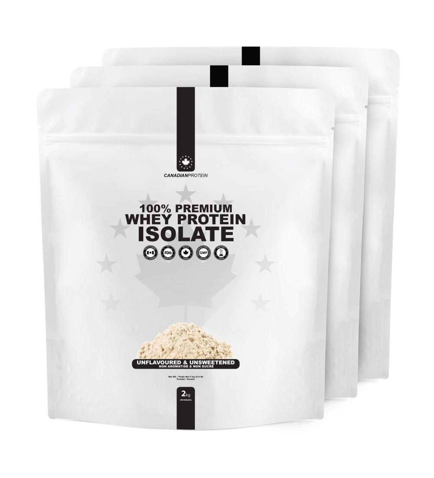 Canadian Protein 100% Whey Isolate 29g of Protein | 6 kg of Unflavoured Protein Powder Rich in BCAA Amino Acids - Buy Online on SooperMarket.com