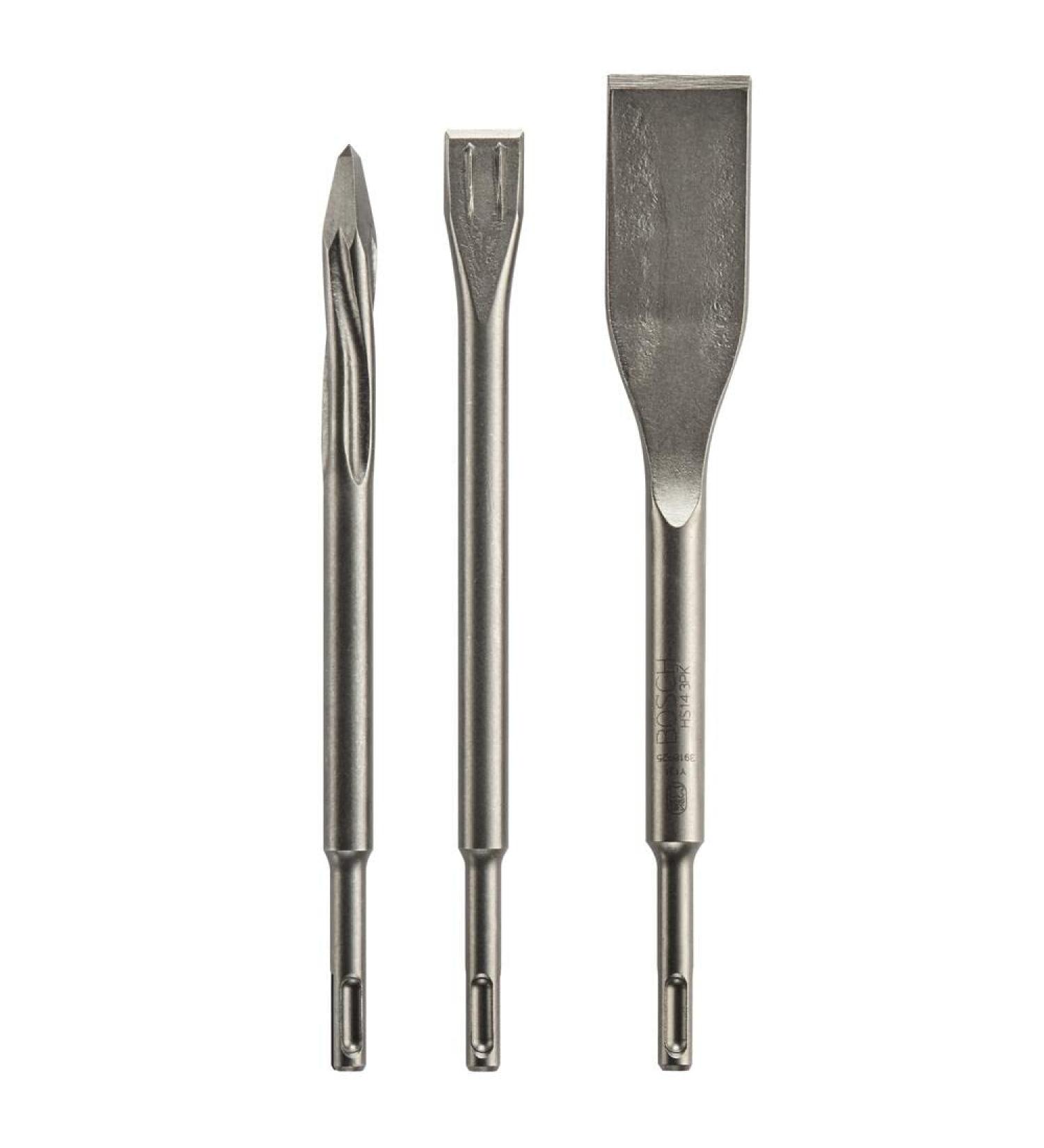 BOSCH HS143PK 3pc. SDS-plus Bulldog Chisel Set - Self-Sharpening - Buy Online on SooperMarket.com
