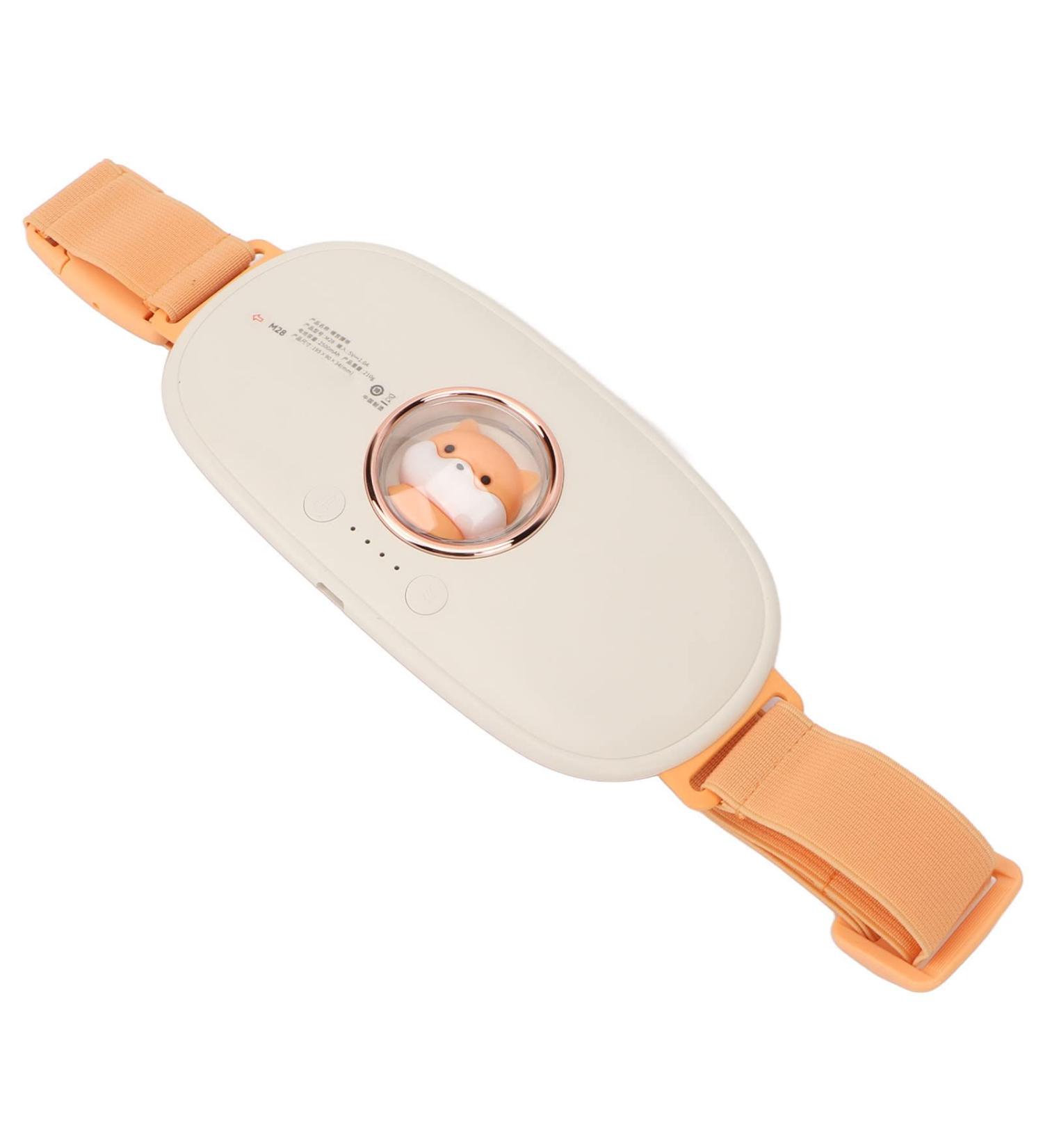 Heated Uterus Belt for Menstruation | 4-Level High Frequency Vibration Waist Belt for Women - Comfort & Relief (White) - Buy Online on SooperMarket.com