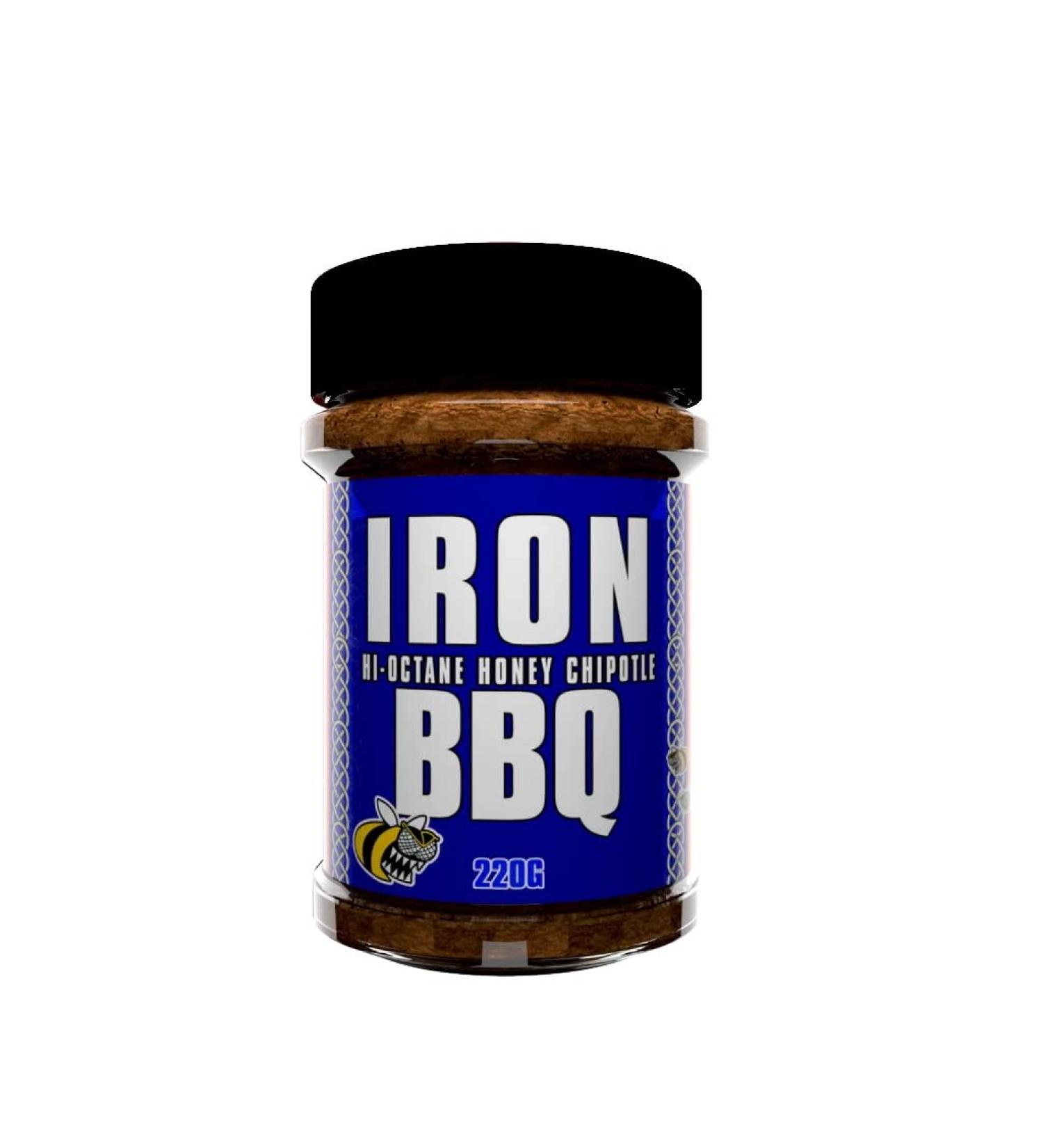 Angus & Oink | IRN BBQ Rub & Seasoning | High-Octane Honey Chipotle Flavor | Great for Ribs & Chicken | Gluten-Free | 220g
