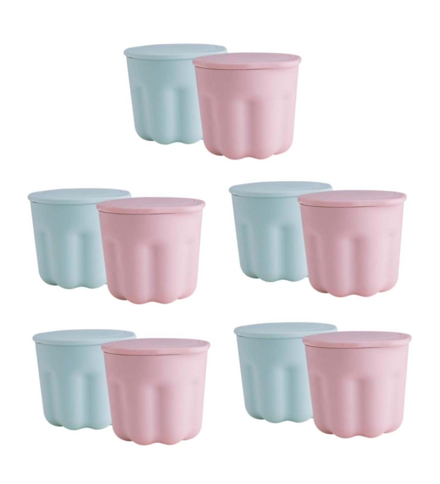 minkissy 10 Sets Pp Washing Bowl Silicone Rinsing Bowl Brush Cleaning Tool Make Brush Cleaning Bowl Cosmetic Scrubber Mat Brush Clean Bowl Cleaner Silica Gel Makeup Brush - Buy Online on SooperMarket.com
