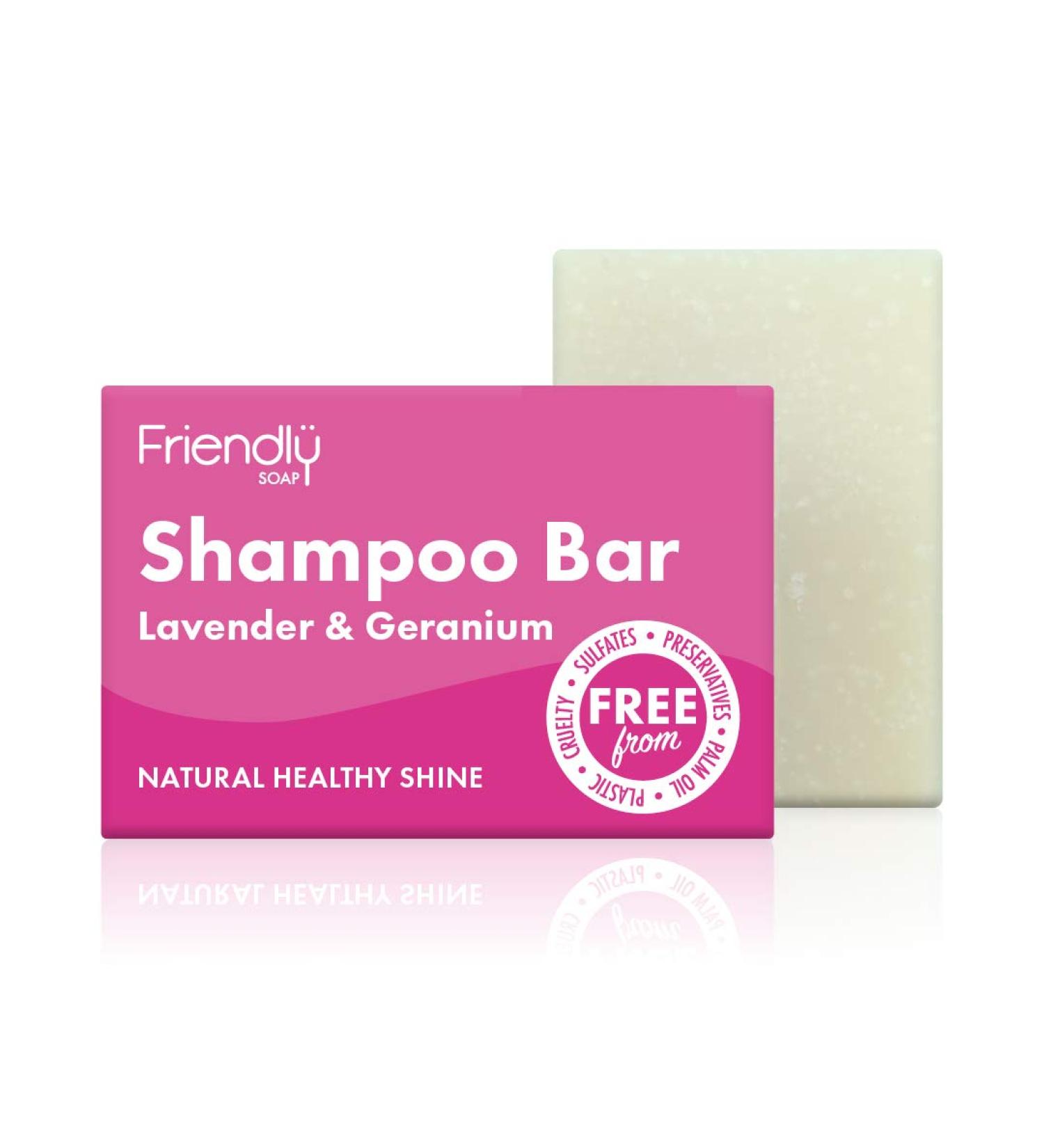 Buy Lavender Geranium Natural Shampoo Bar (95g Pack of 12) - Eco-Friendly Sulfate-Free International Shipping Available - Buy Online on SooperMarket.com
