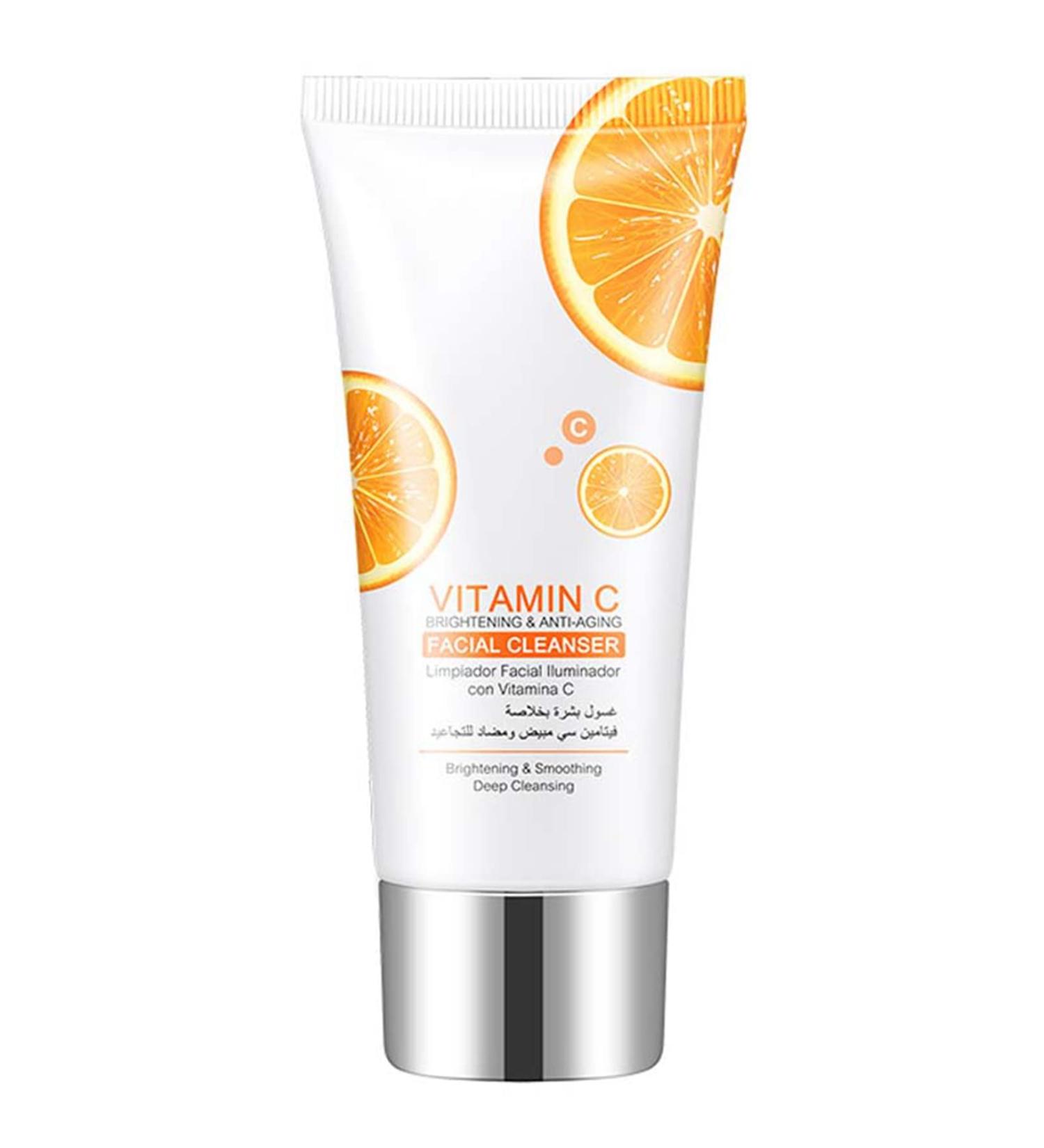 Vitamin C Facial Cleanser for Brightening & Hydrating | Gentle Face Wash for Dry & Sensitive Skin | Moisturizing Formula with Vitamin C for Natural Radiance - Buy Online on SooperMarket.com